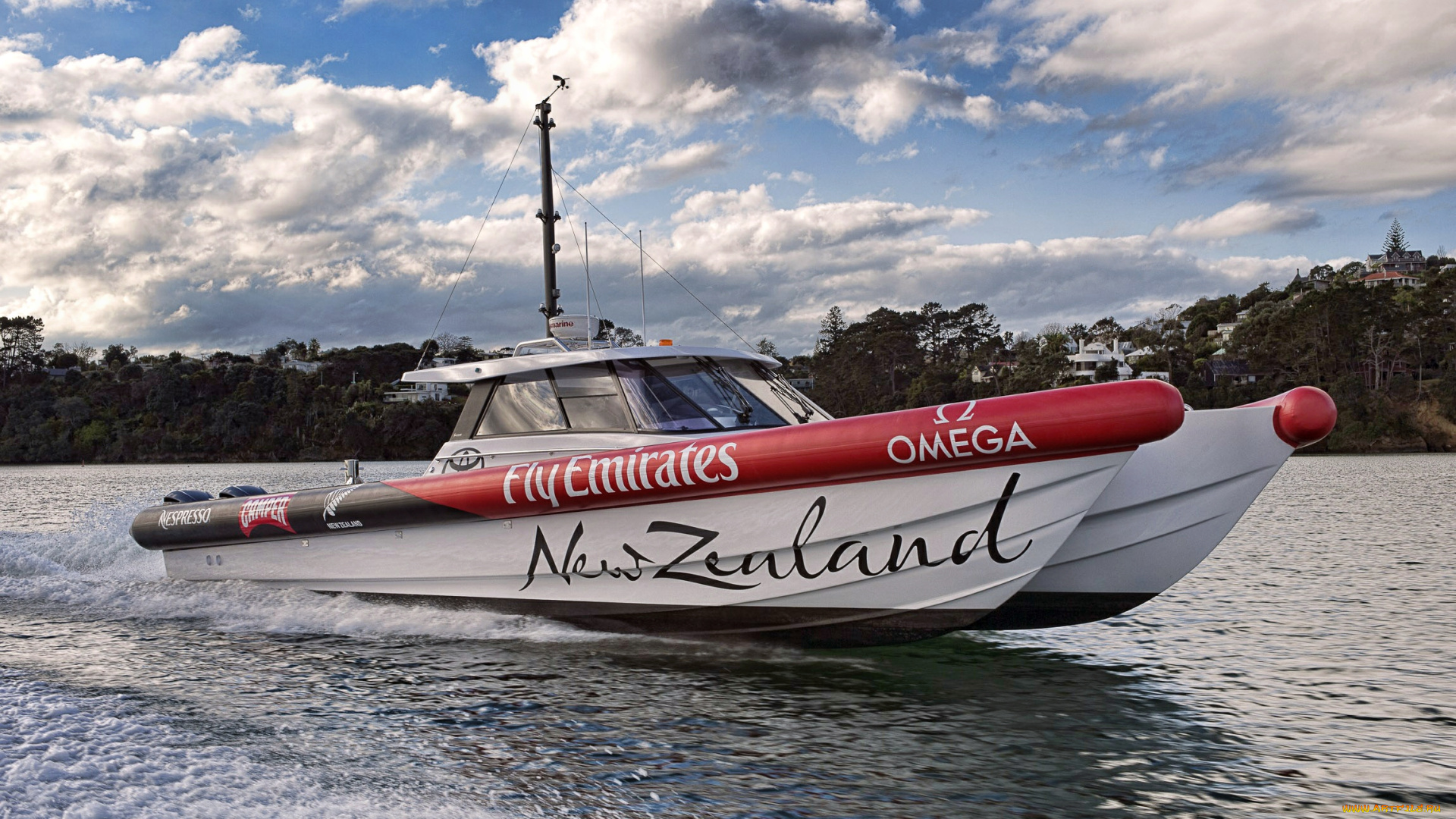 корабли, катамараны, тримараны, катамаран, катер, река