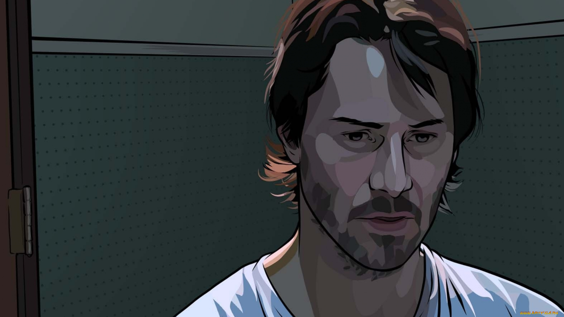 рисованные, люди, лицо, портрет