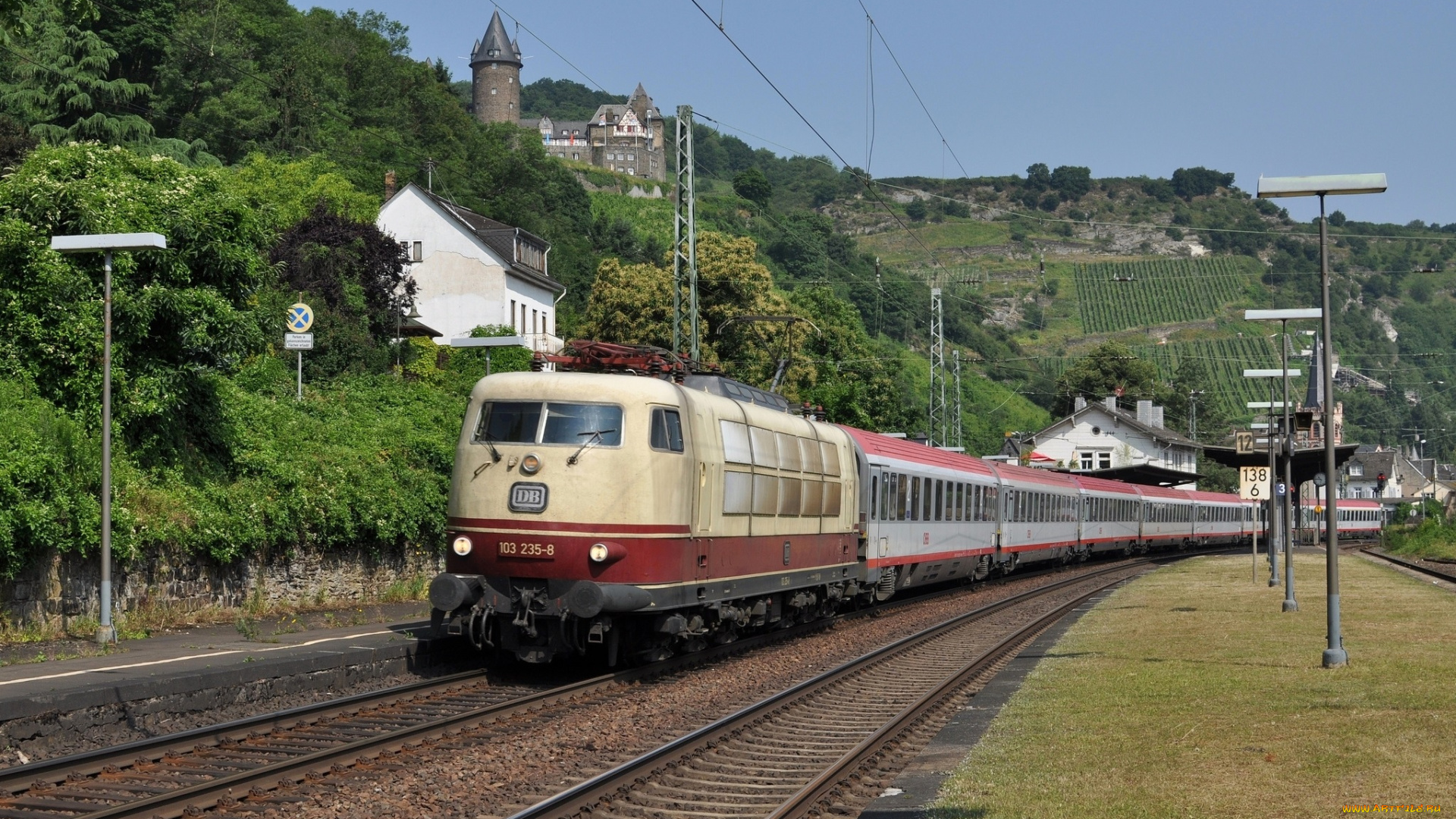 техника, поезда, рельсы, железная, дорога, поезд, пассажирский