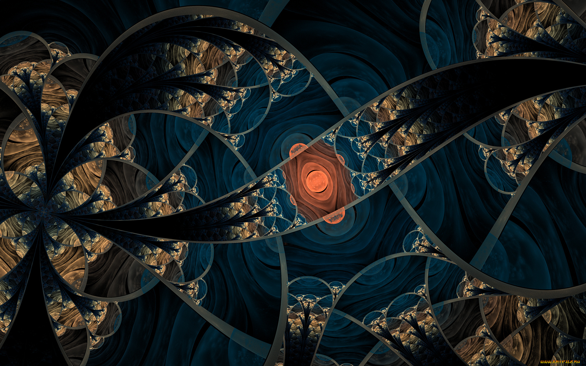 3д, графика, fractal, фракталы, фон, цвета, узор