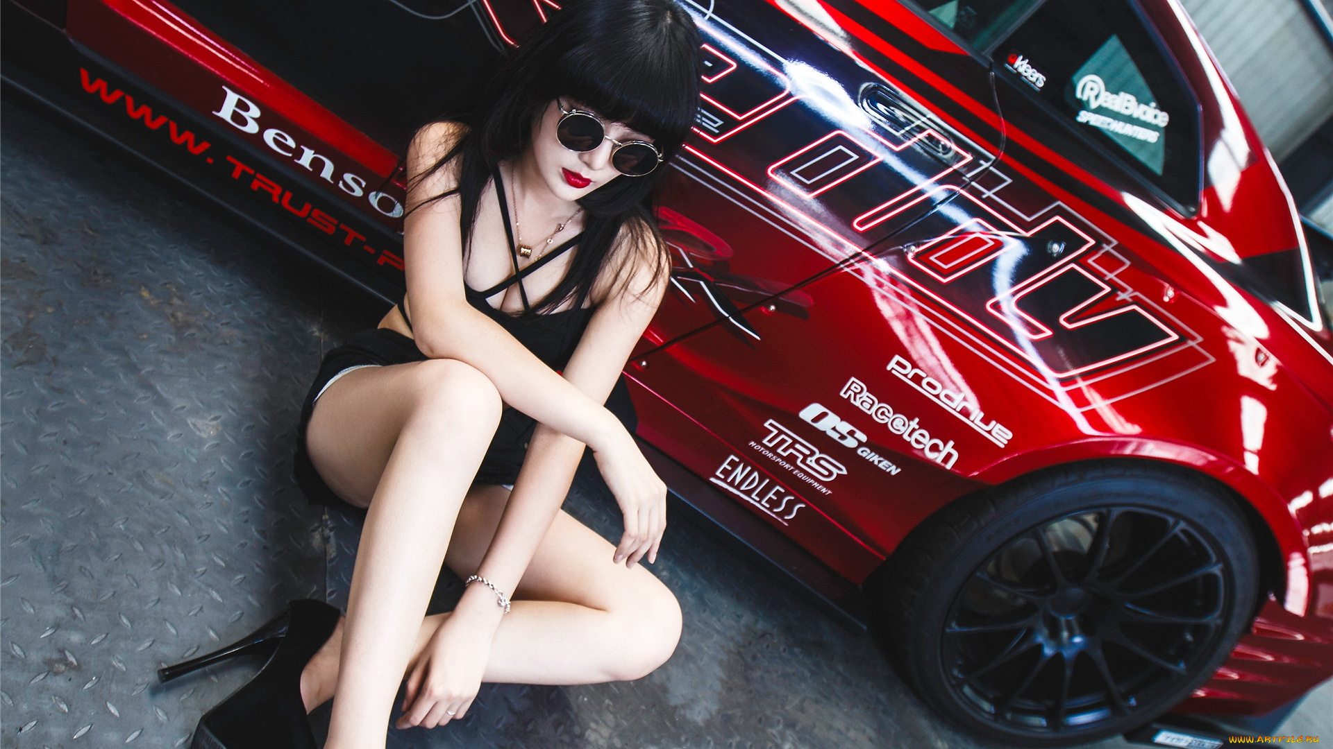 автомобили, -авто, с, девушками, девушка, взгляд, автомобиль, очки