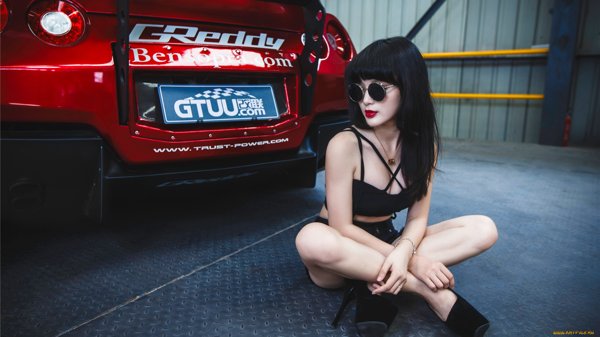 автомобили, -авто, с, девушками, девушка, взгляд, автомобиль, очки