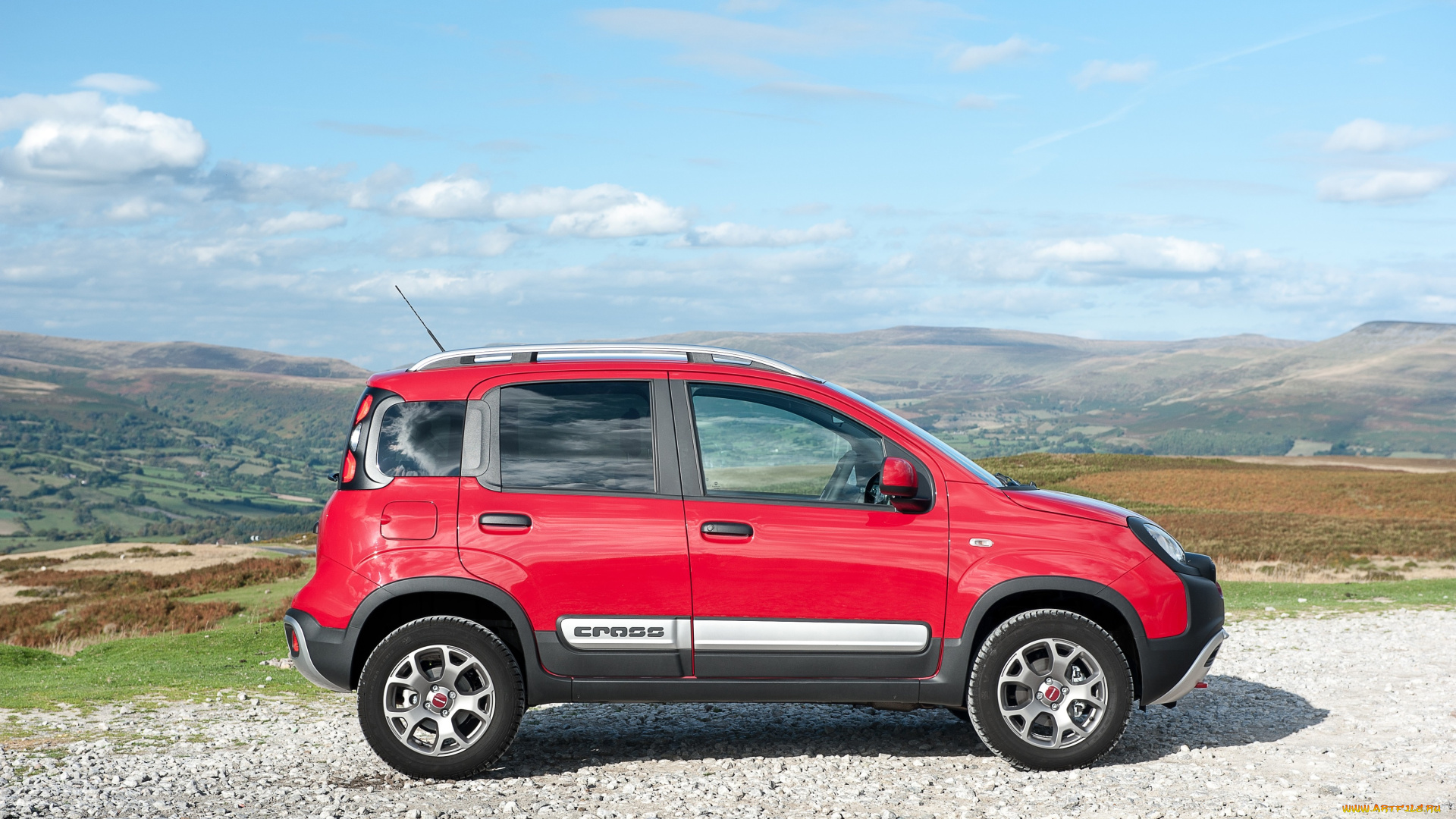 автомобили, fiat, красный, 2014г, 319, uk-spec, cross, panda