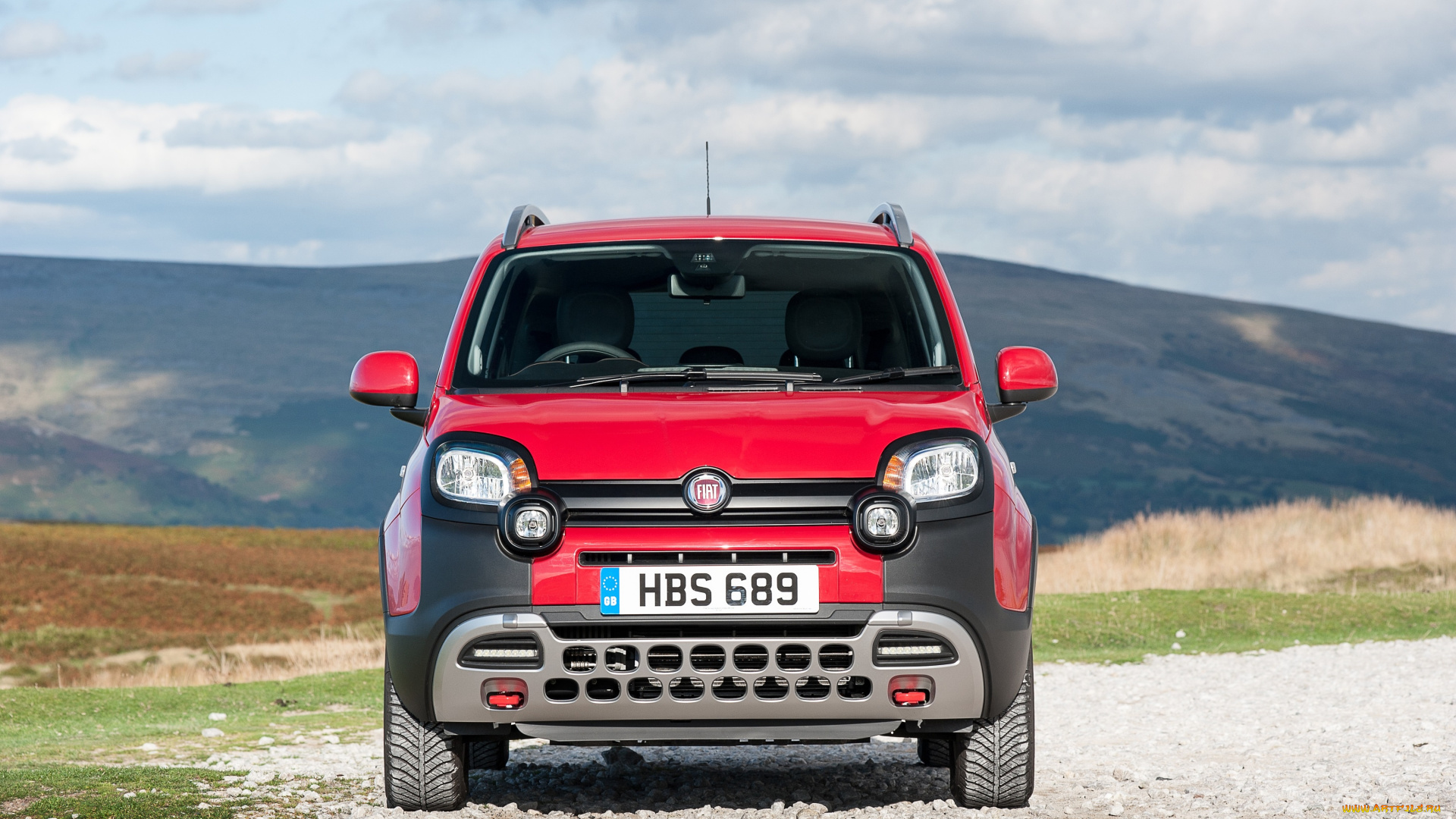 автомобили, fiat, красный, 2014г, 319, uk-spec, cross, panda