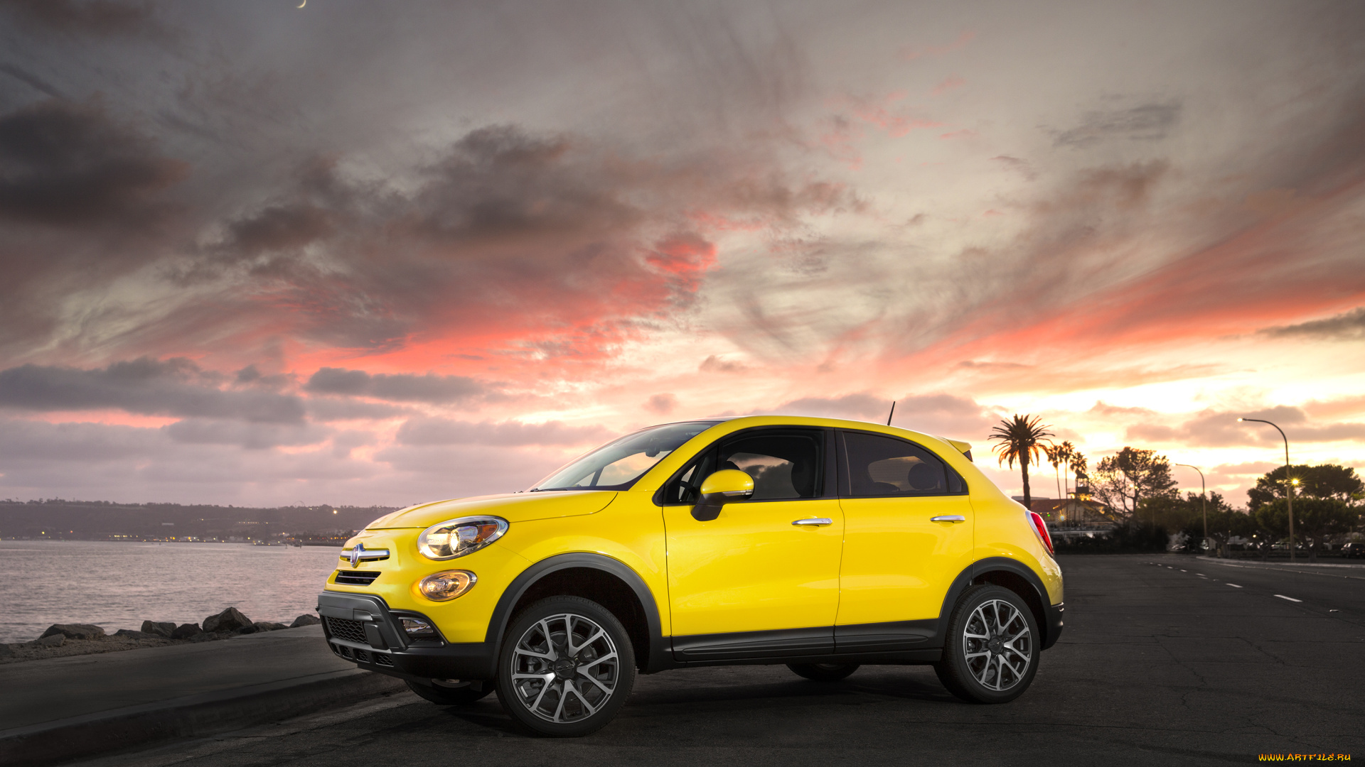 автомобили, fiat, желтый, 334, trekking, 500x, 2016г