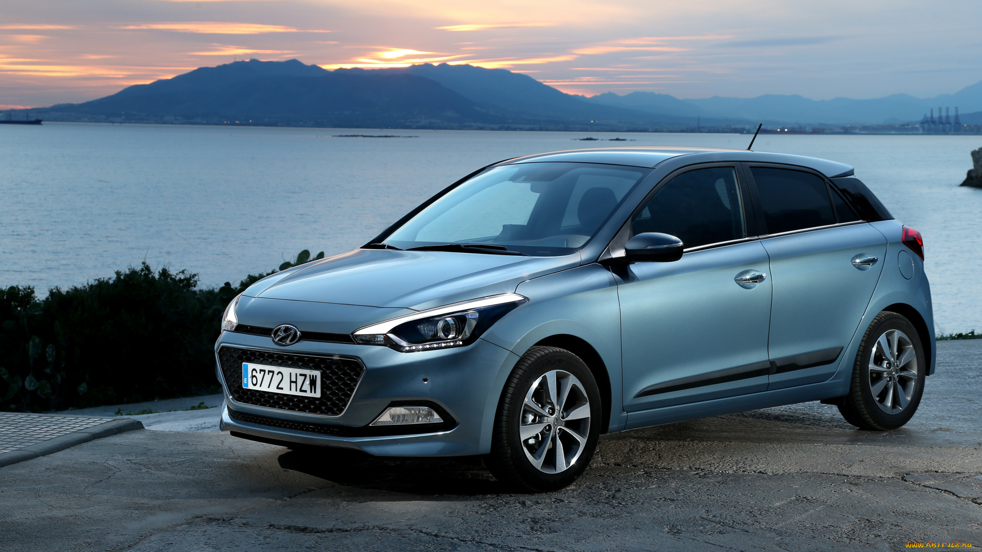 автомобили, hyundai, синий, 2014г, ib, i20