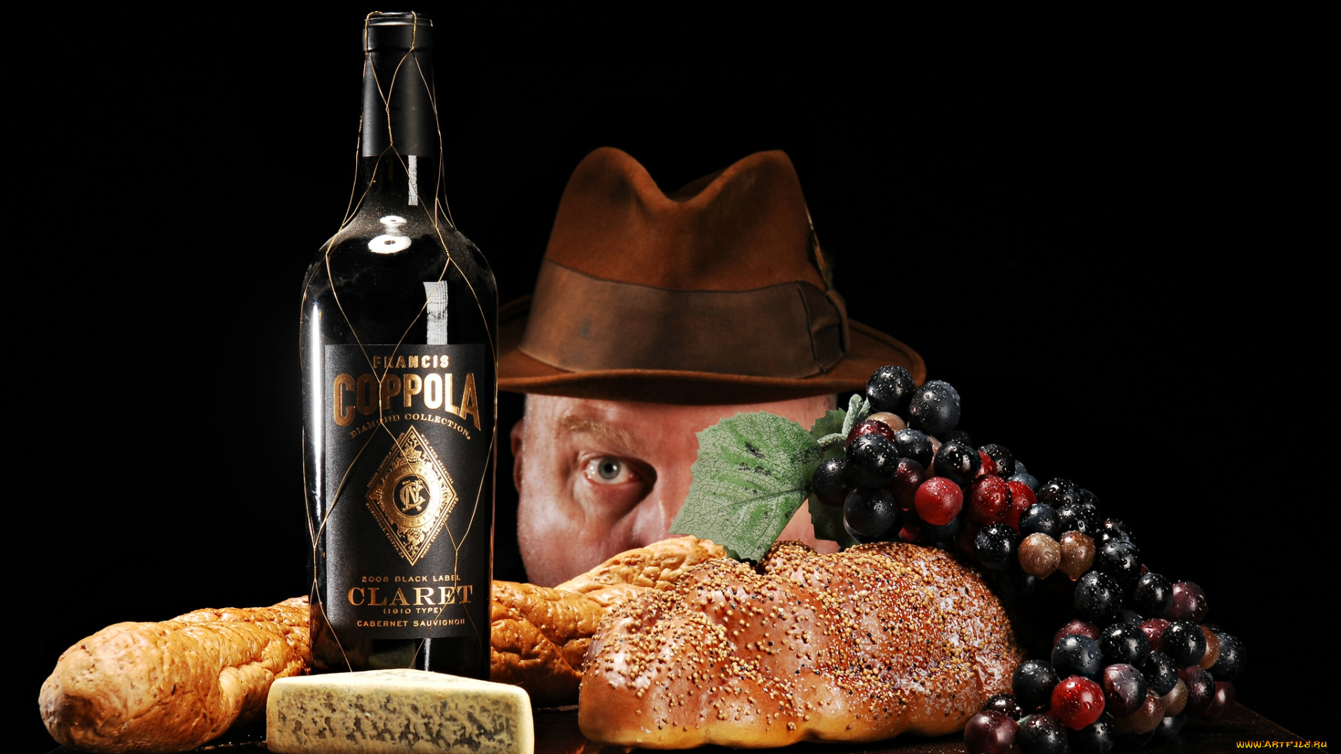 бренды, бренды, напитков, , разное, хлеб, сыр, виноград, кларет, шляпа