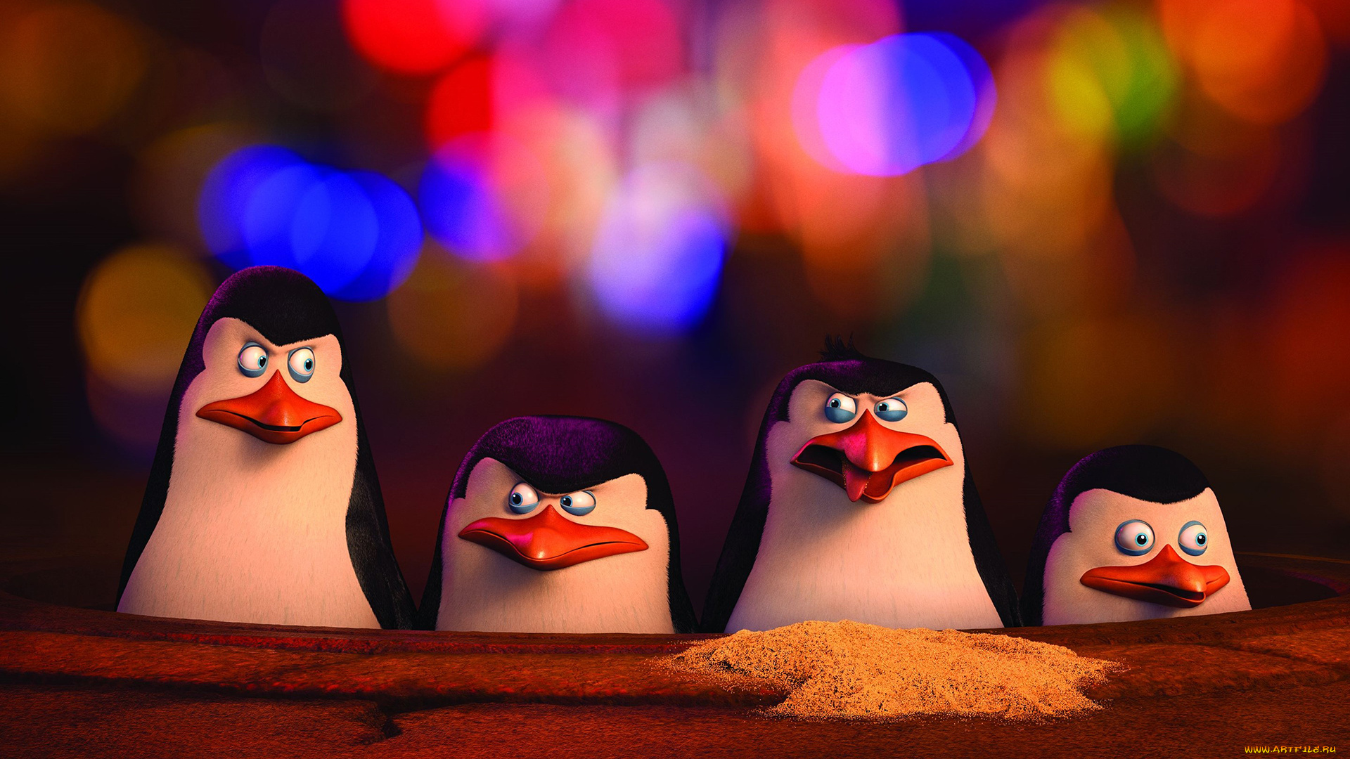 мультфильмы, the, penguins, of, madagascar, пингвины, глаза, клюв