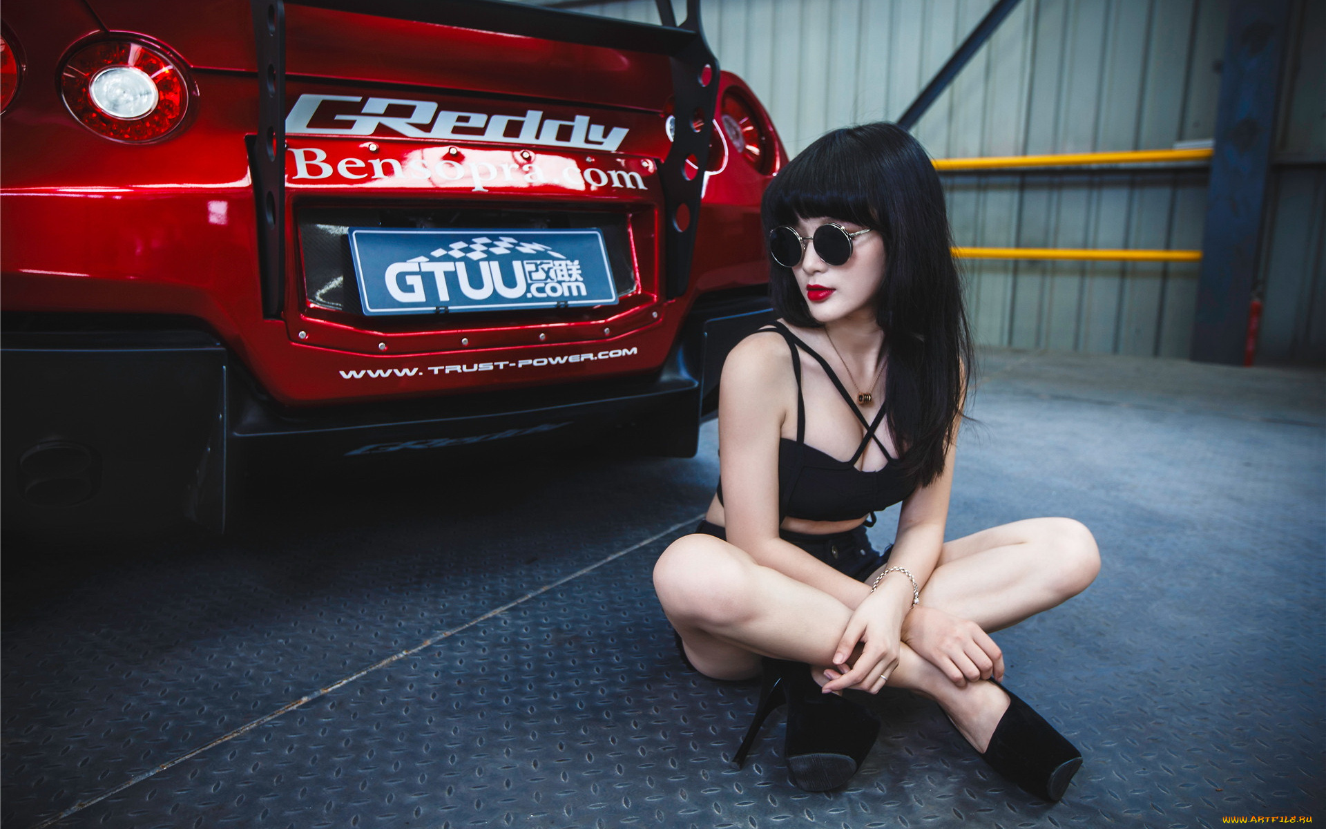 автомобили, -авто, с, девушками, девушка, взгляд, автомобиль, очки