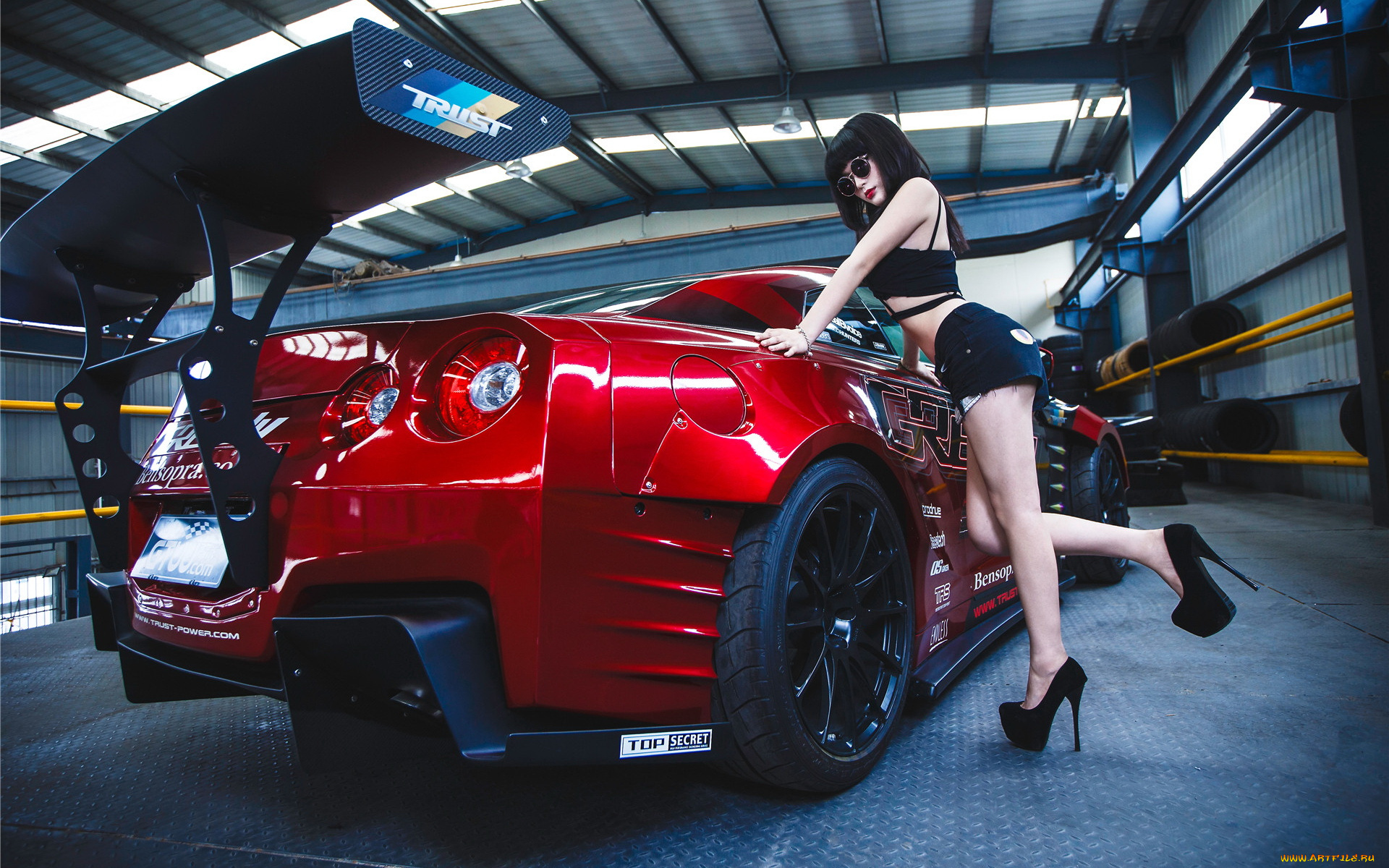 автомобили, -авто, с, девушками, девушка, взгляд, автомобиль, очки