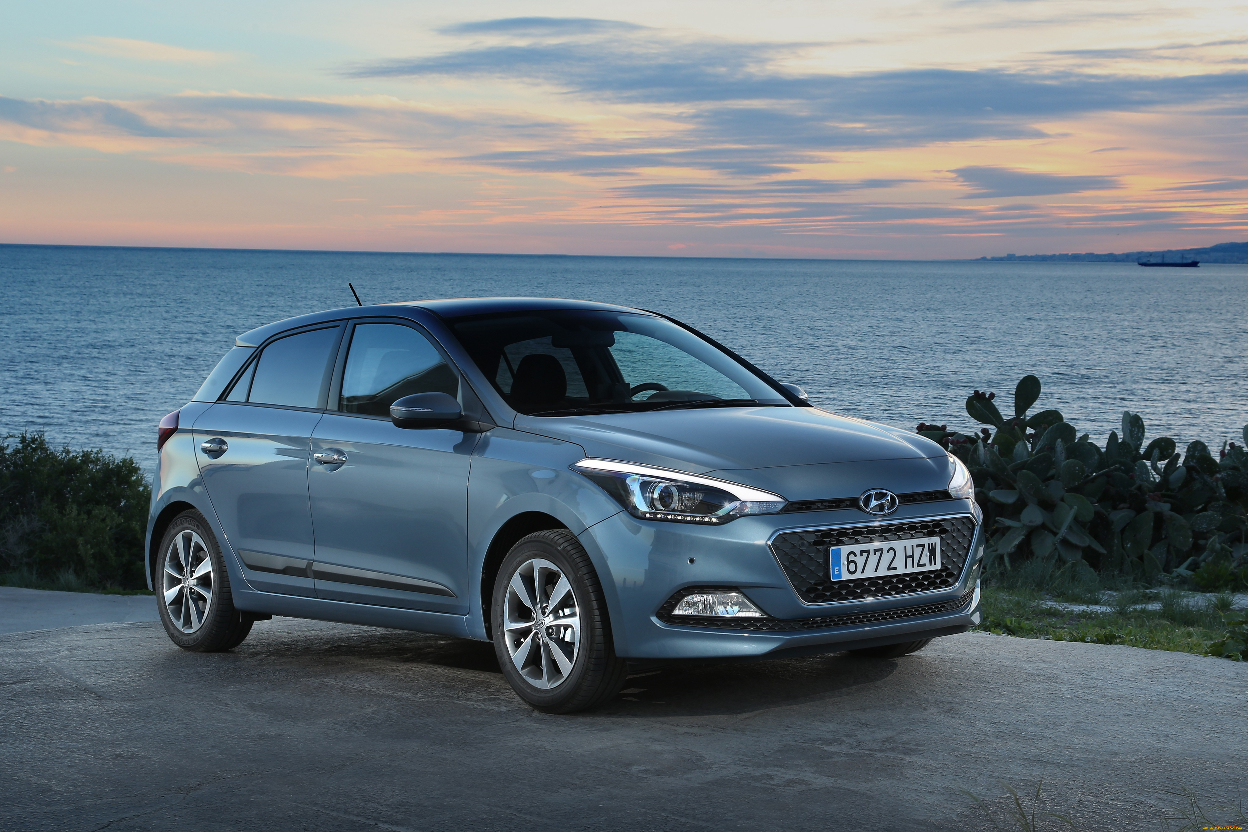 автомобили, hyundai, синий, 2014г, ib, i20