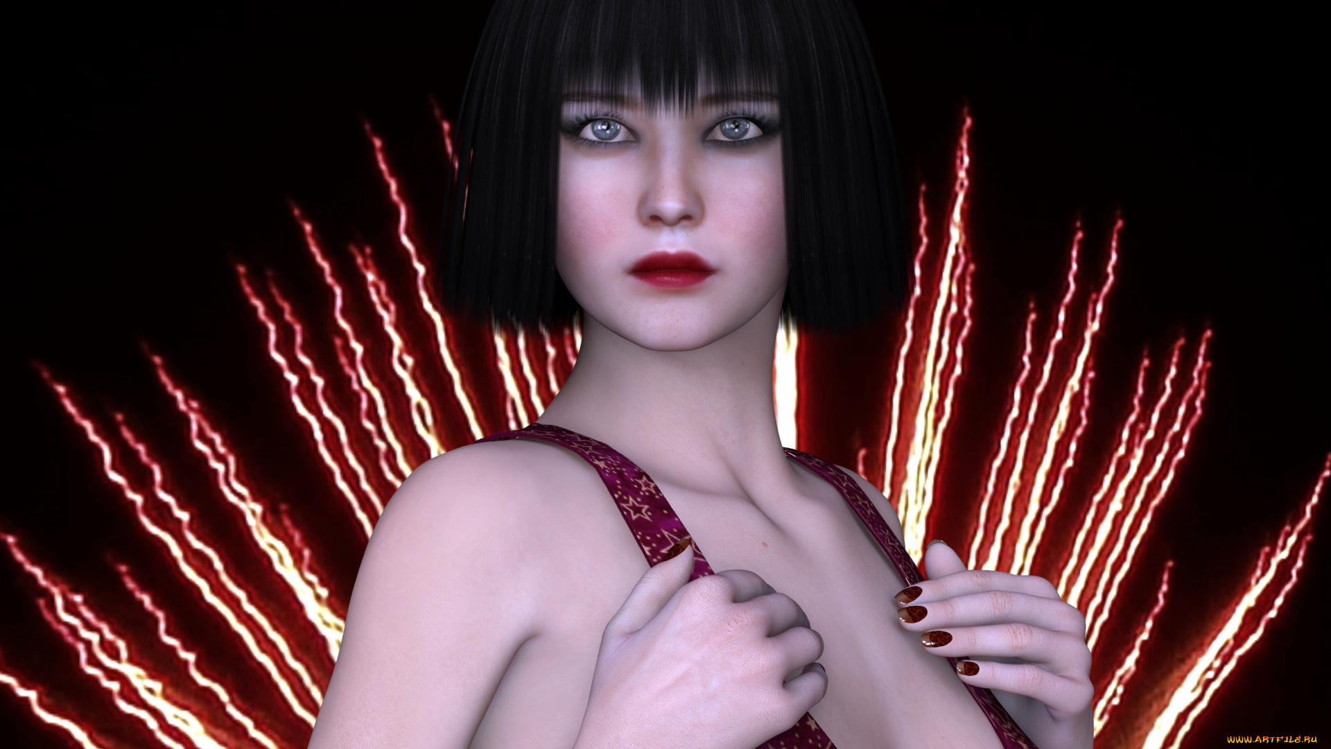 3д, графика, люди, , people, фон, взгляд, девушка