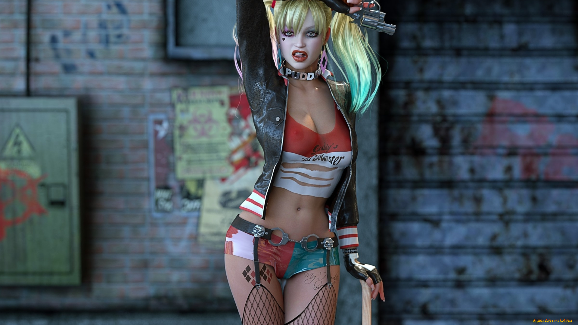 3д, графика, люди, , people, оружие, фон, взгляд, девушка