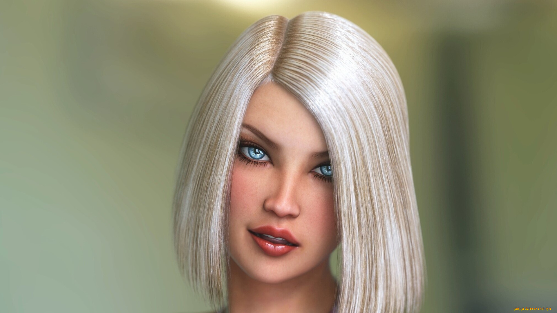 3д, графика, портрет, , portraits, фон, взгляд, девушка