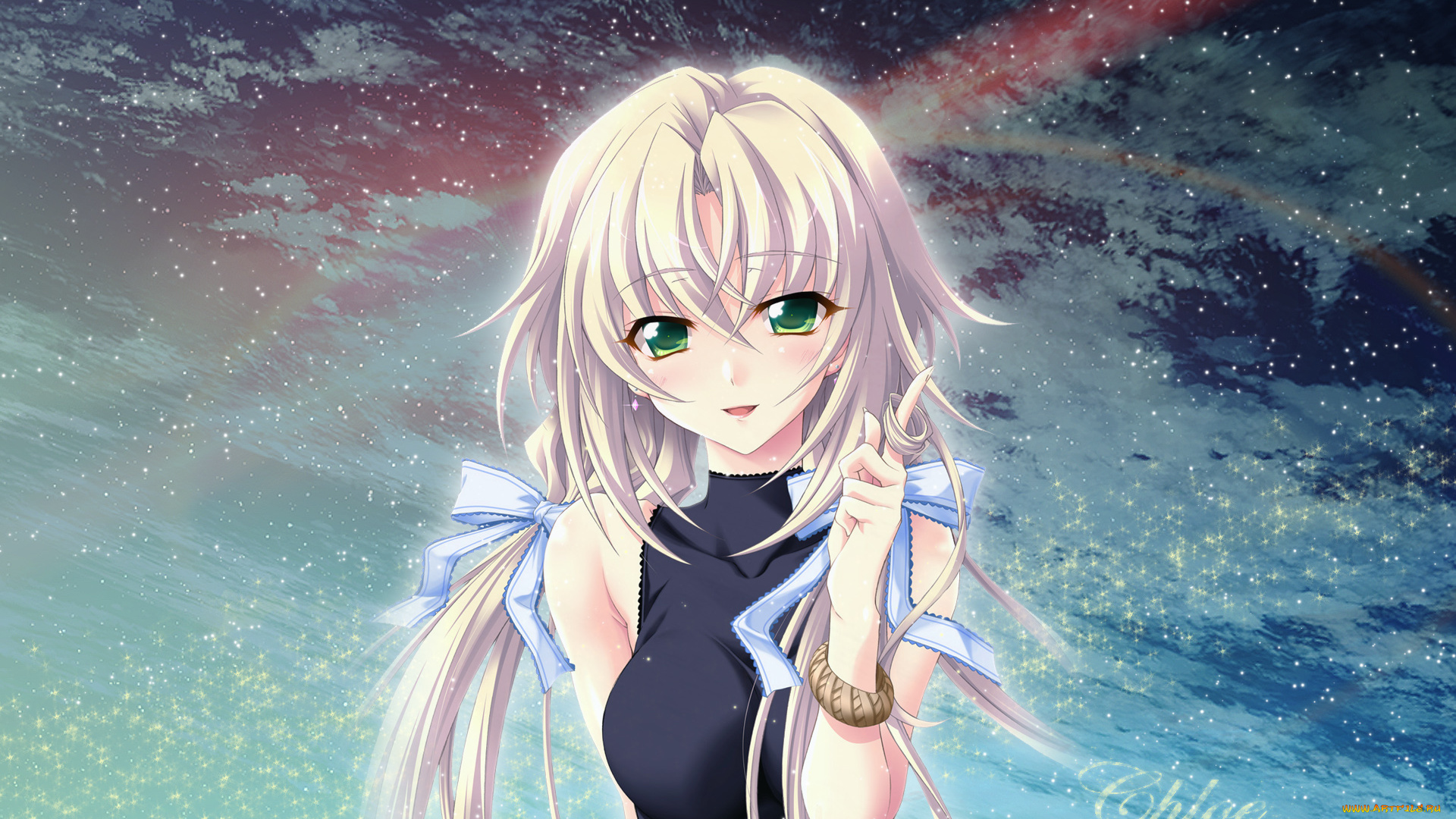 аниме, memories, off, фон, девушка, kagamigawa, chloe, memories, off, 6