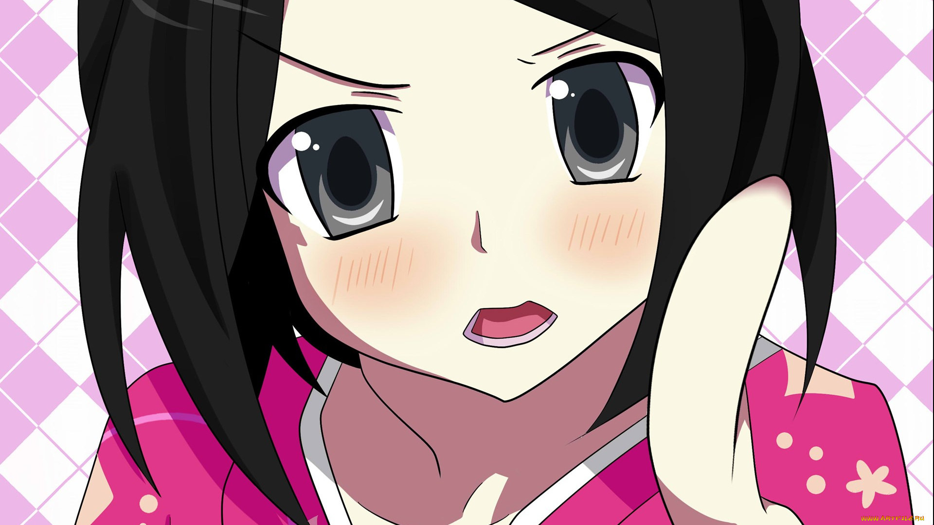 аниме, unknown, , другое, фон, взгляд, девушка