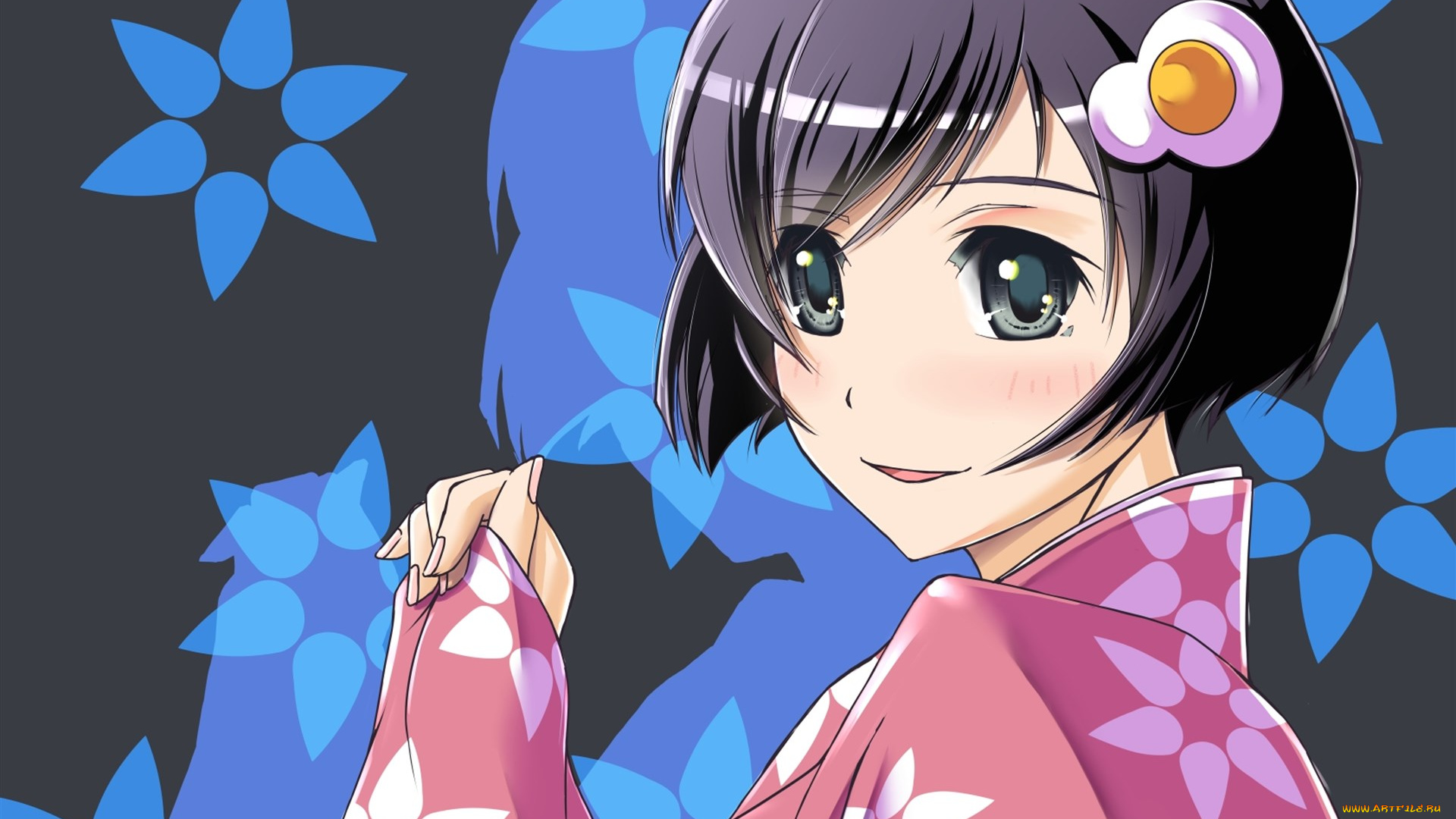 аниме, unknown, , другое, фон, взгляд, девушка