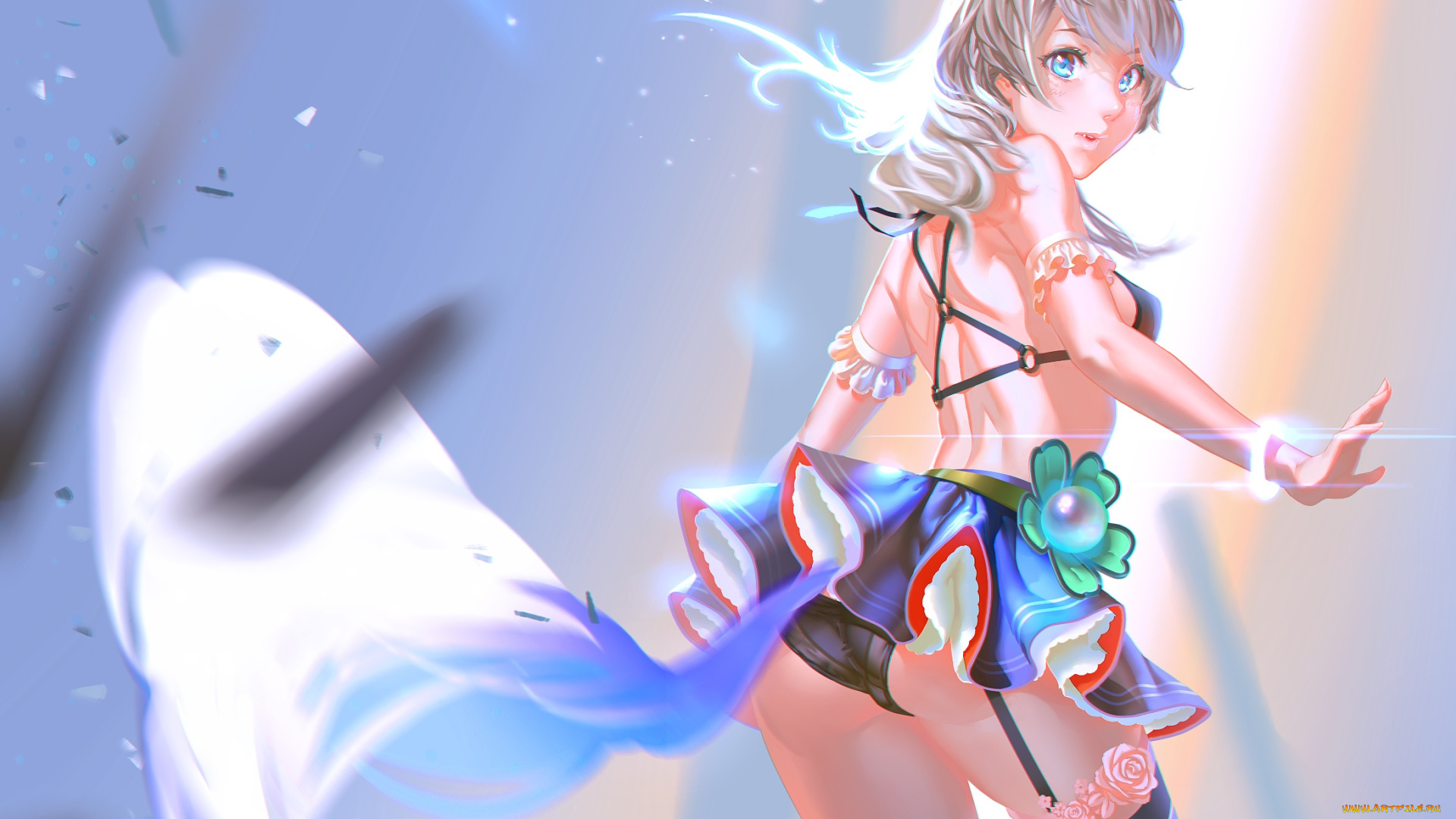 аниме, unknown, , другое, фон, взгляд, девушка