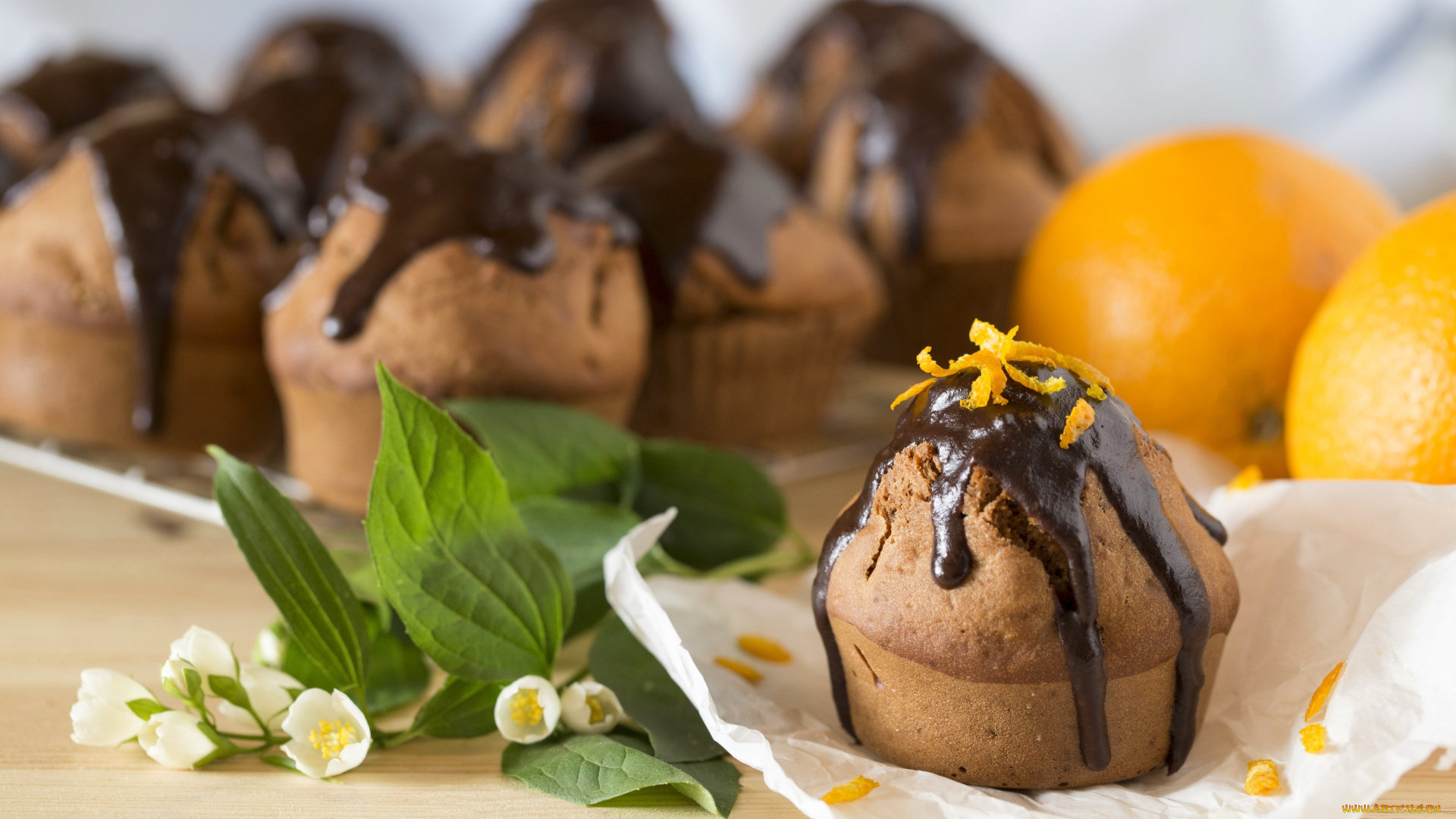 еда, пирожные, , кексы, , печенье, маффин, шоколад, цедра, апельсин, жасмин, выпечка, кекс