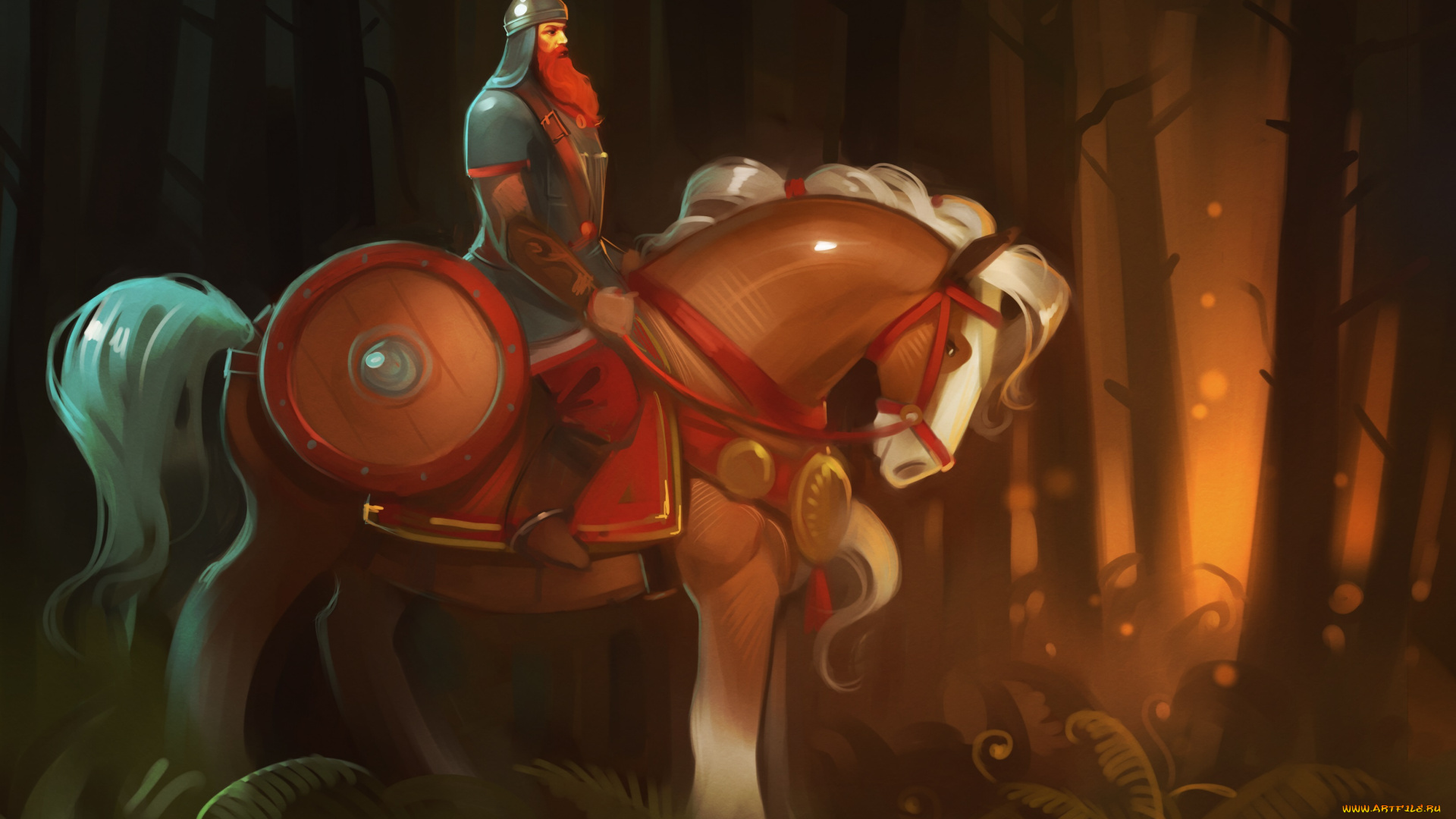 gaudibuendia, рисованное, люди, конь, герой, богатырь