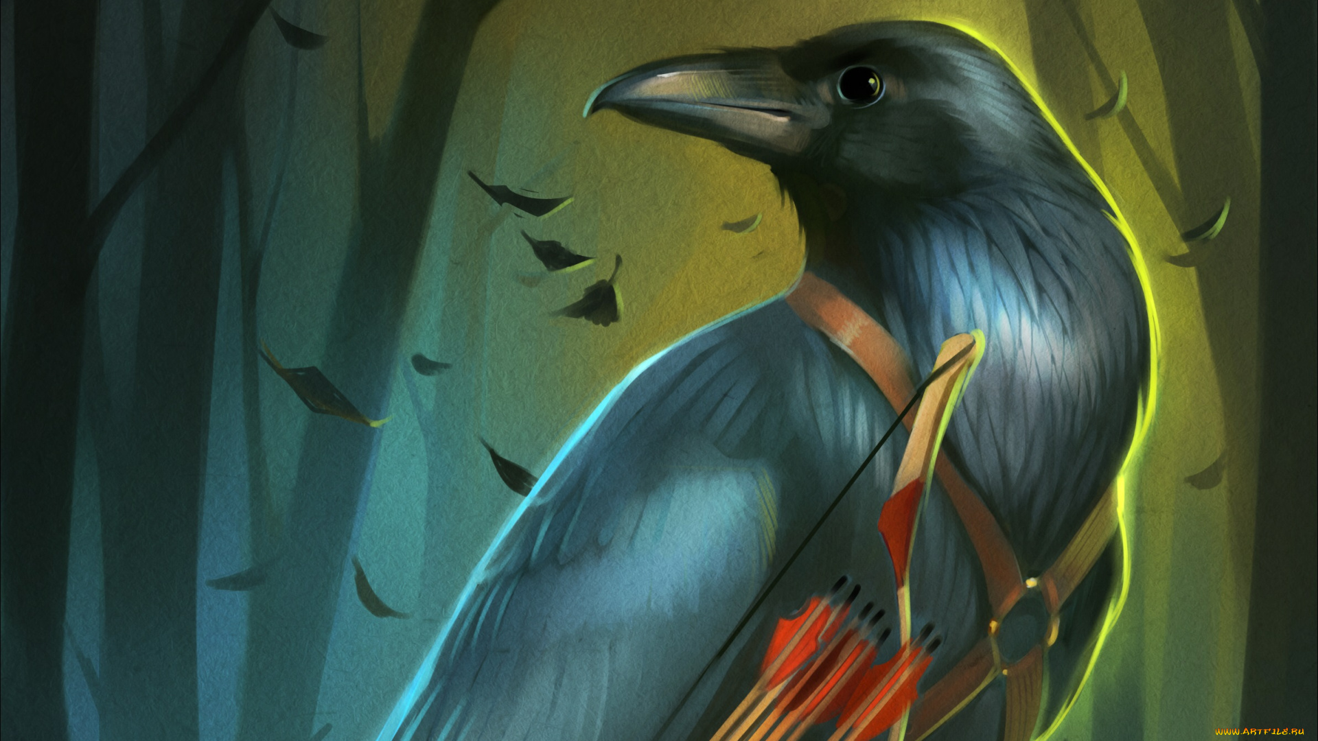 gaudibuendia, рисованное, животные, , птицы, птица