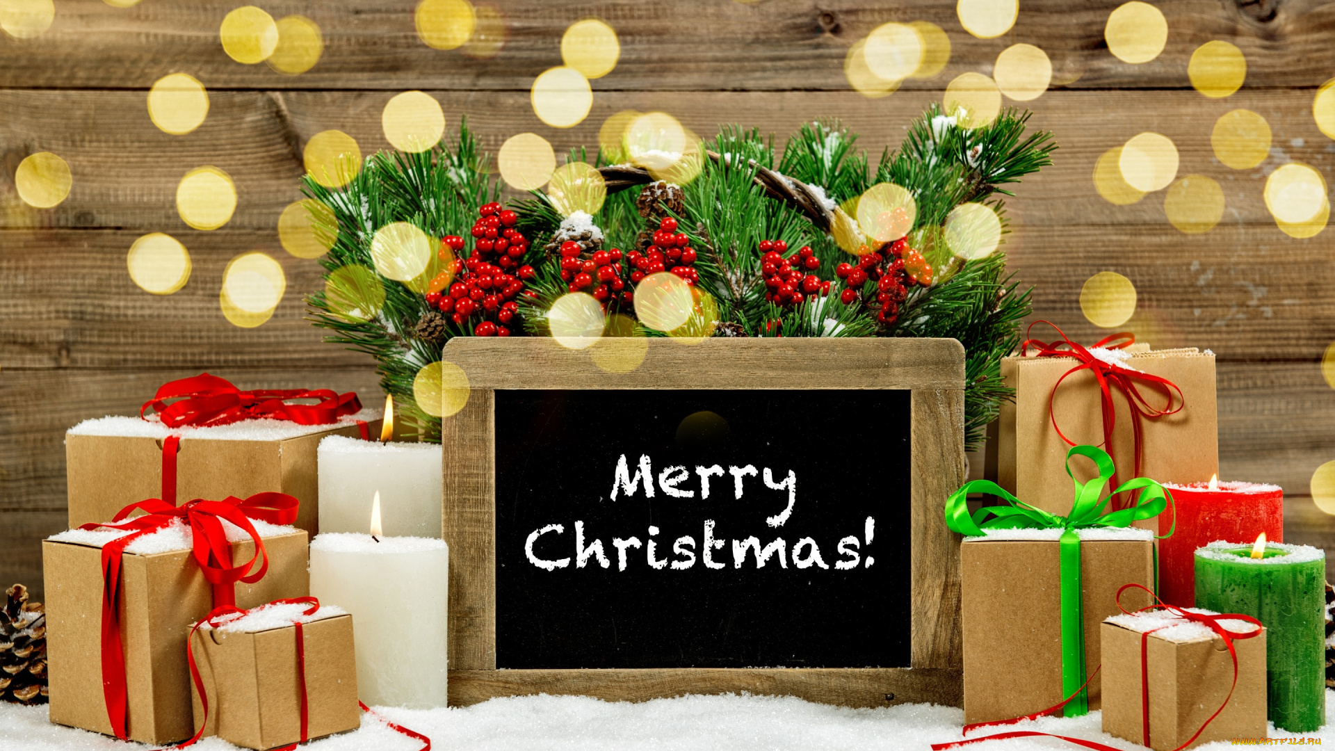 праздничные, подарки, и, коробочки, снег, украшения, новый, год, рождество, gifts, подарки, свечи, decoration, xmas, merry, christmas