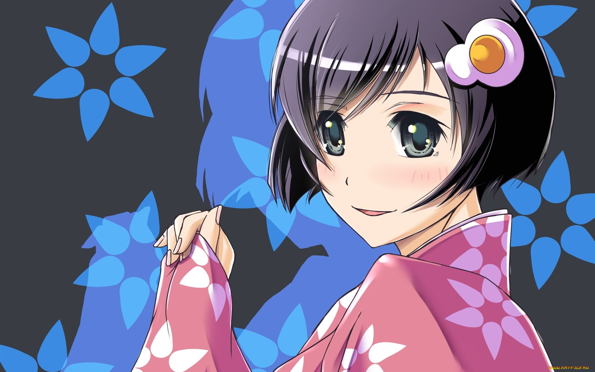 аниме, unknown, , другое, фон, взгляд, девушка