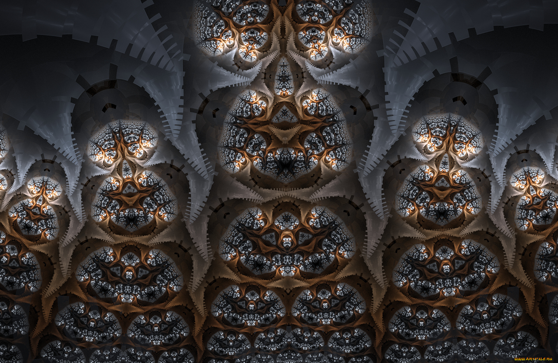 3д, графика, фракталы, , fractal, узор, цвета, фон