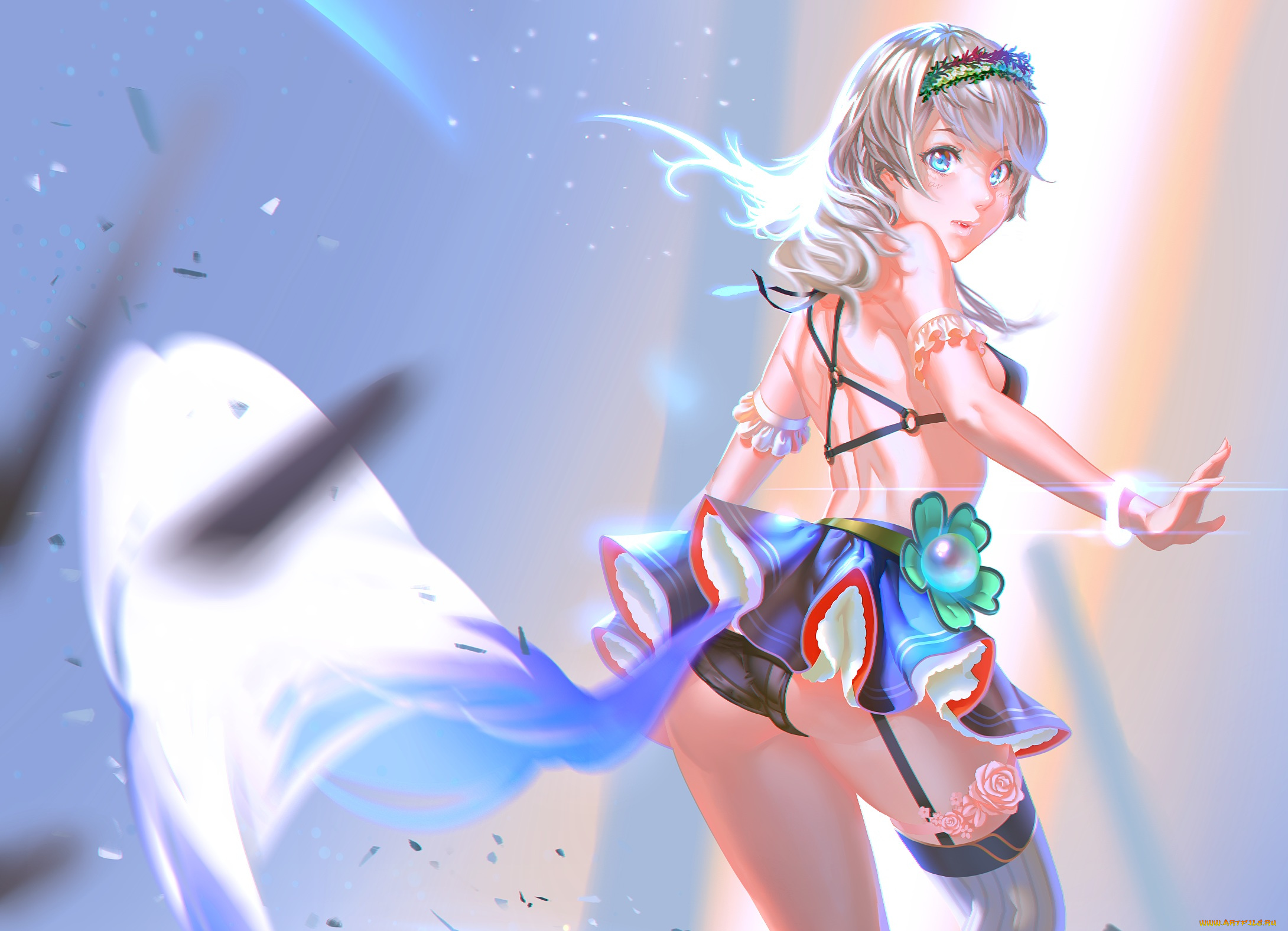 аниме, unknown, , другое, фон, взгляд, девушка