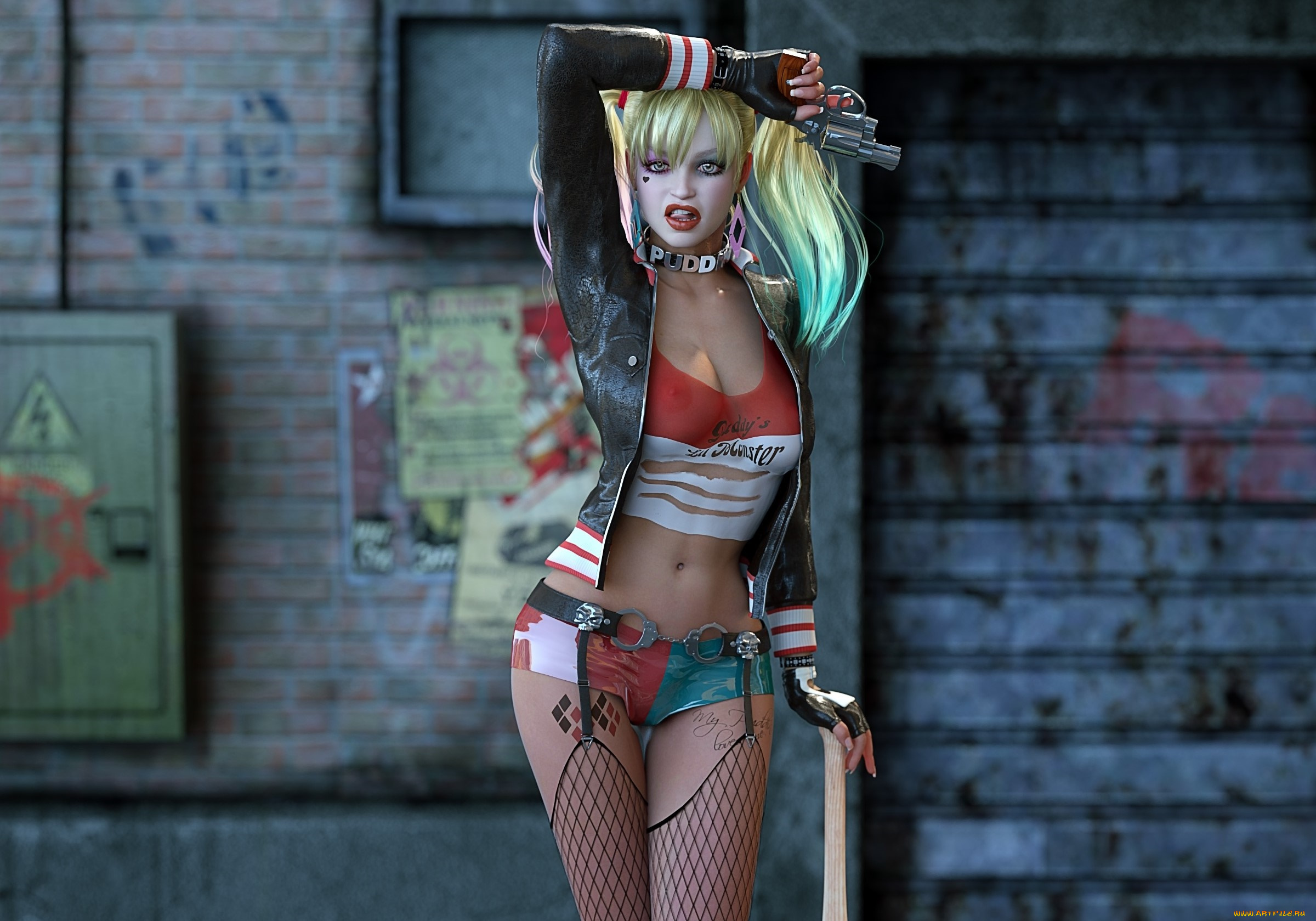 3д, графика, люди, , people, оружие, фон, взгляд, девушка