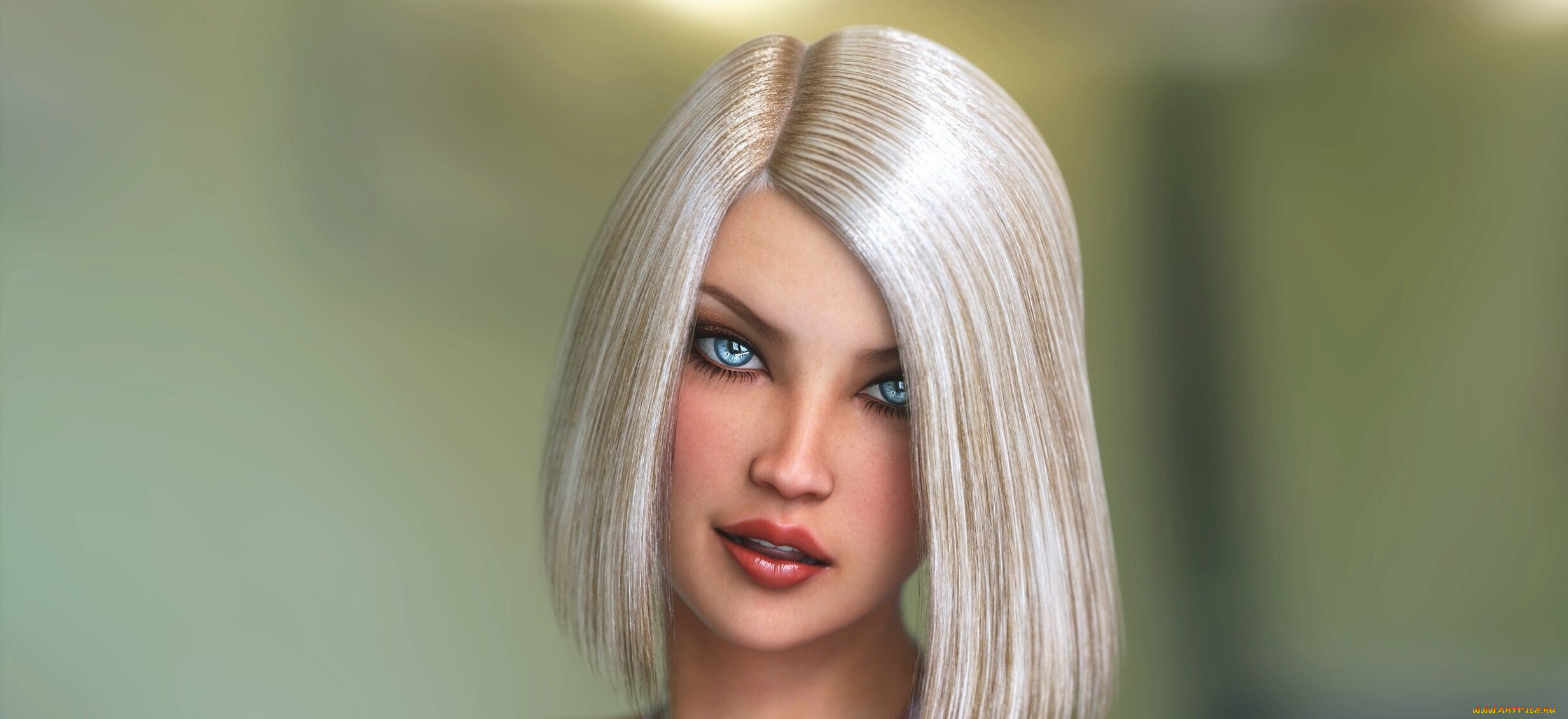 3д, графика, портрет, , portraits, фон, взгляд, девушка