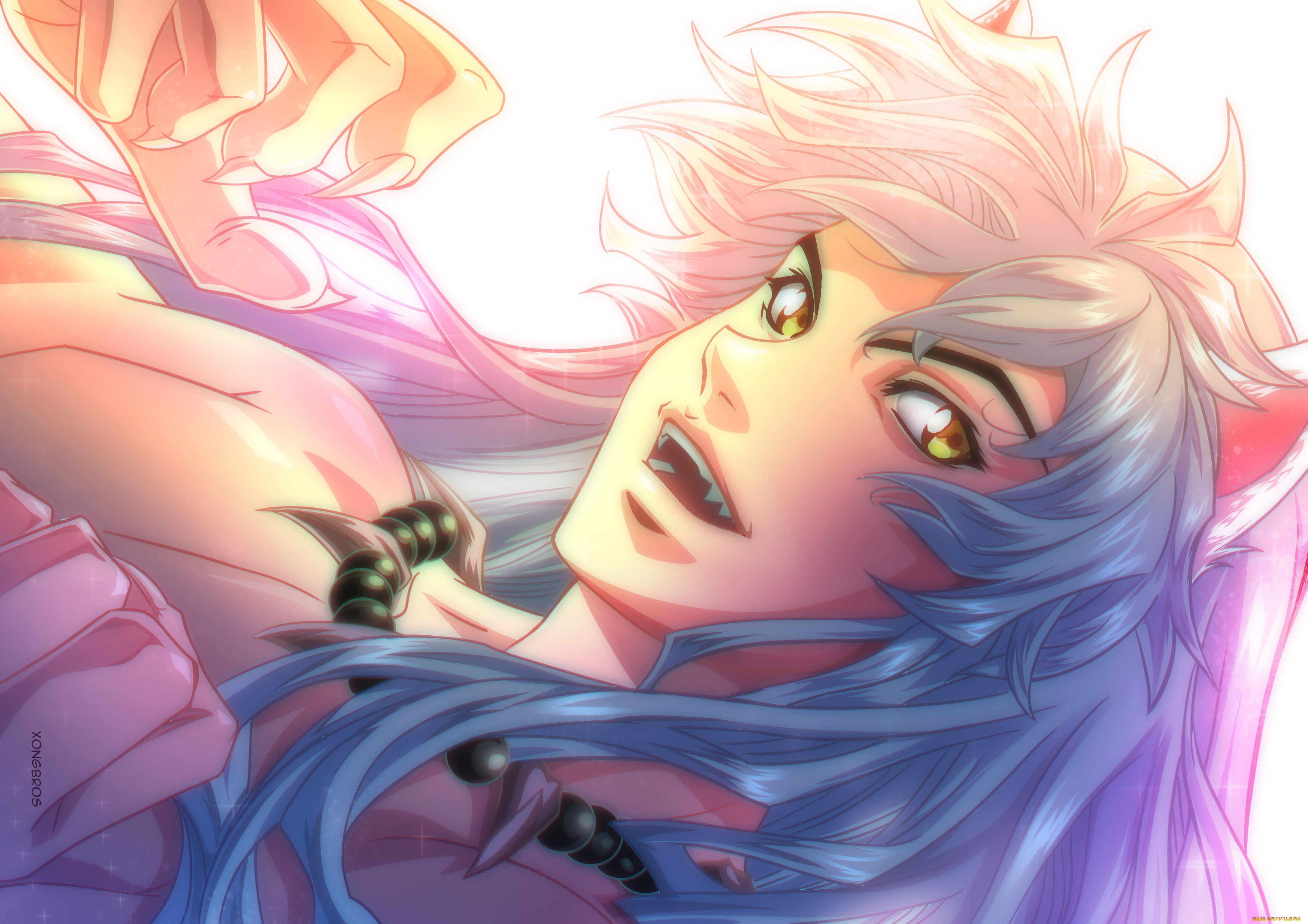 аниме, inuyasha, парень, инуяша, арт, полу-демон