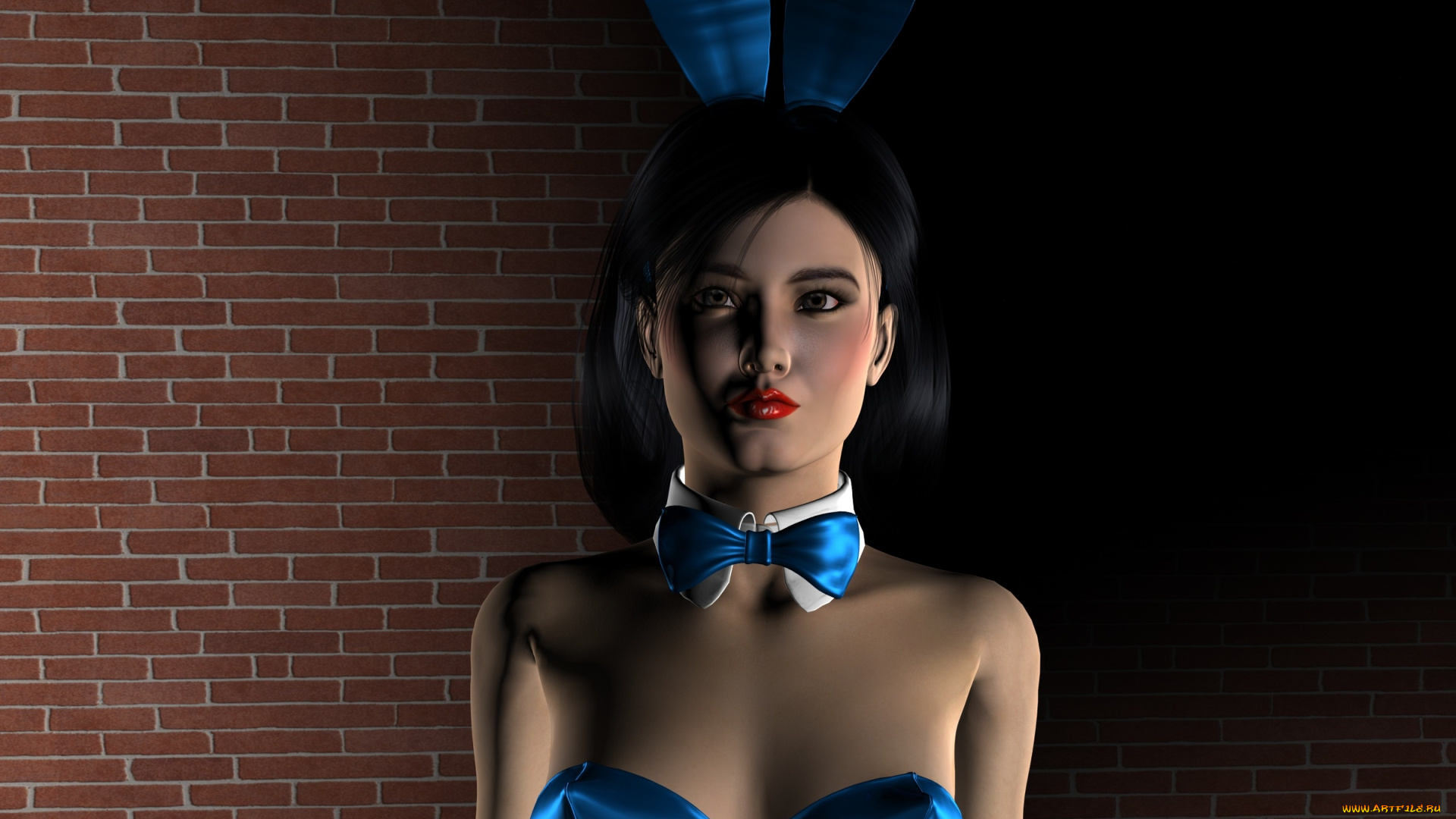 3д, графика, люди, , people, девушка, взгляд, фон