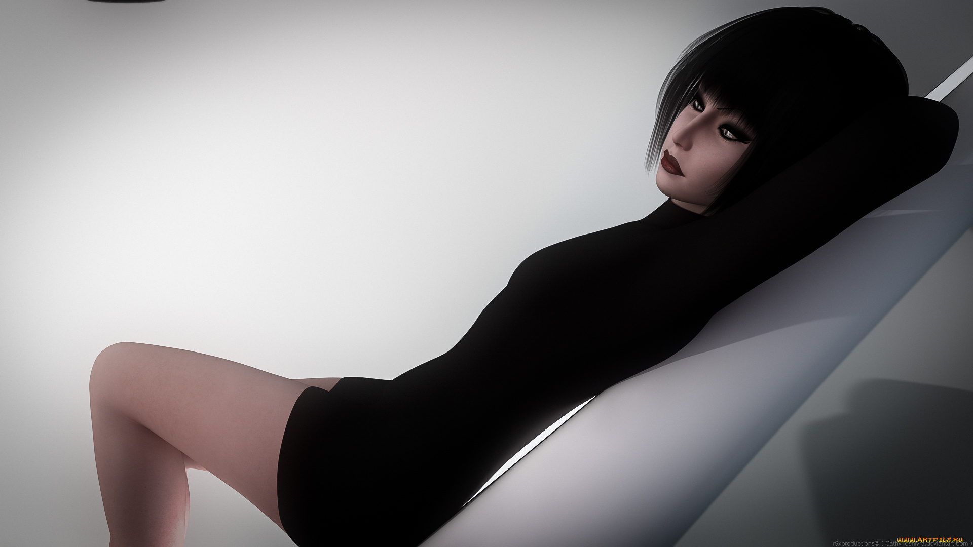 3д, графика, люди, , people, девушка, взгляд, фон