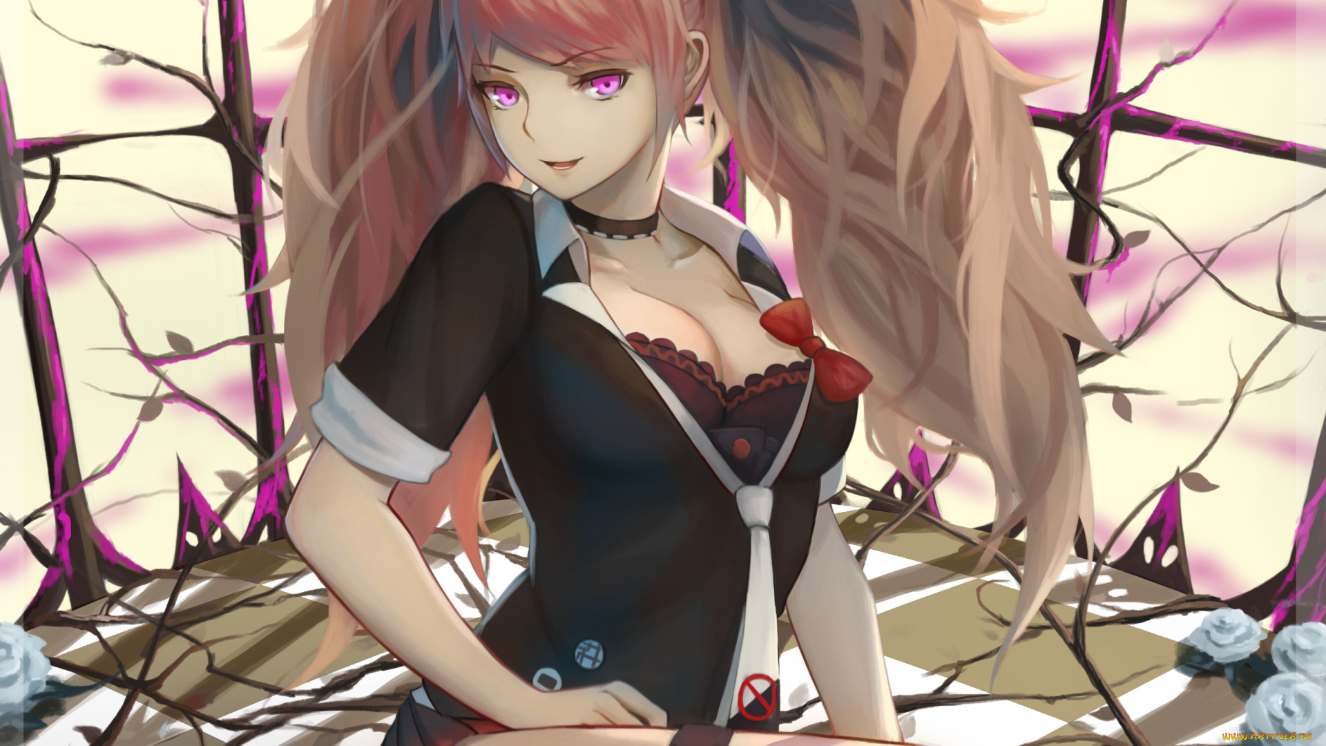 аниме, danganronpa, enoshima, junko