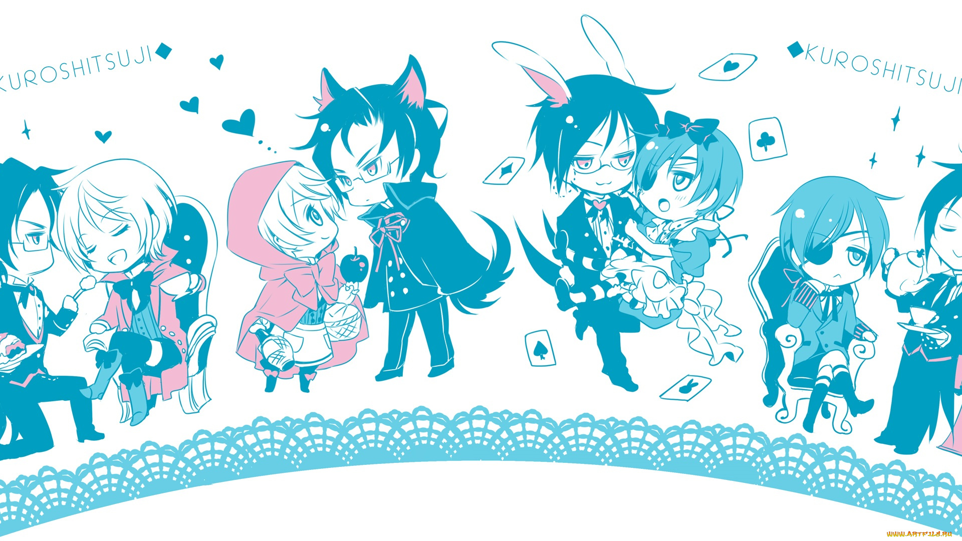 аниме, kuroshitsuji, тёмный, дворецкий