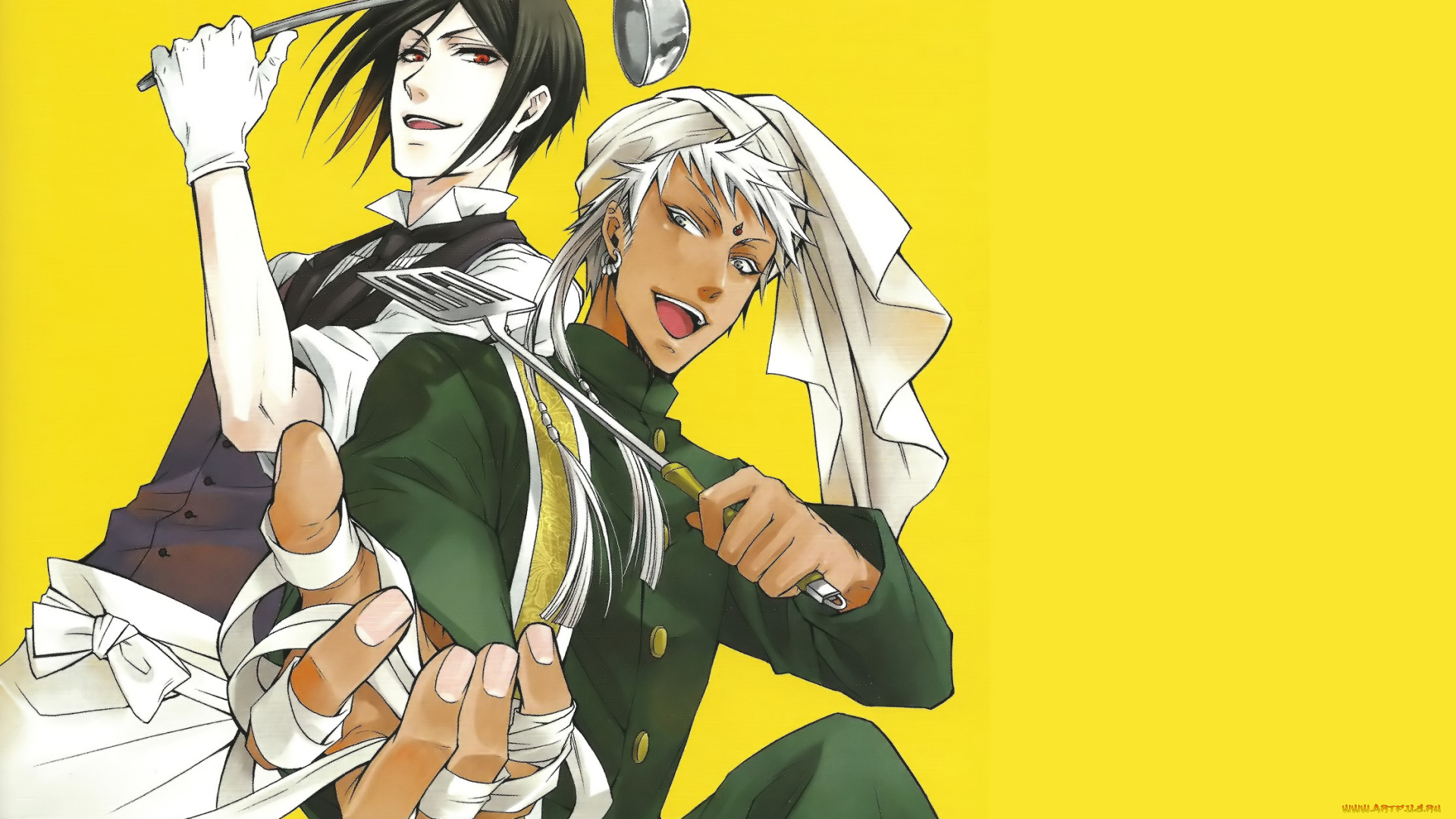 аниме, kuroshitsuji, тёмный, дворецкий