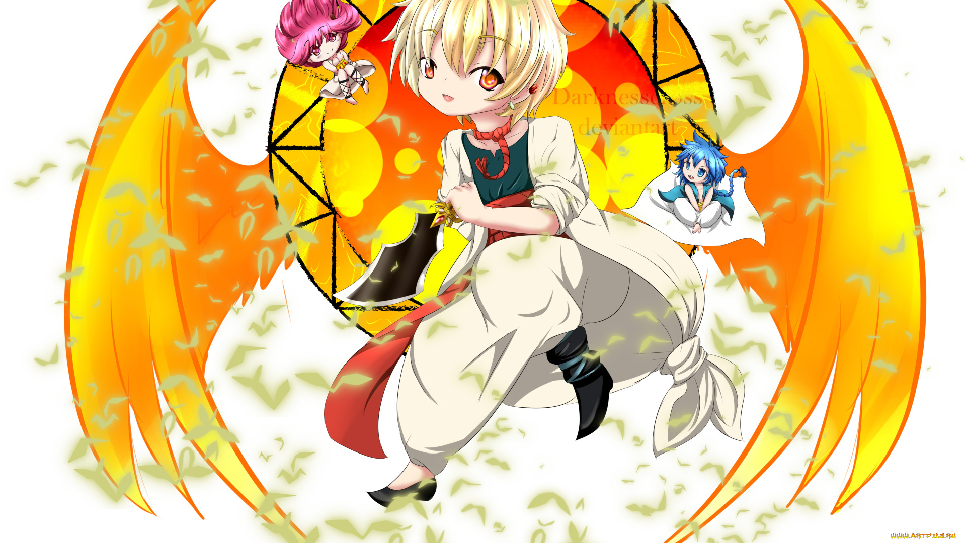 аниме, magi, the, labyrinth, of, magic, дети