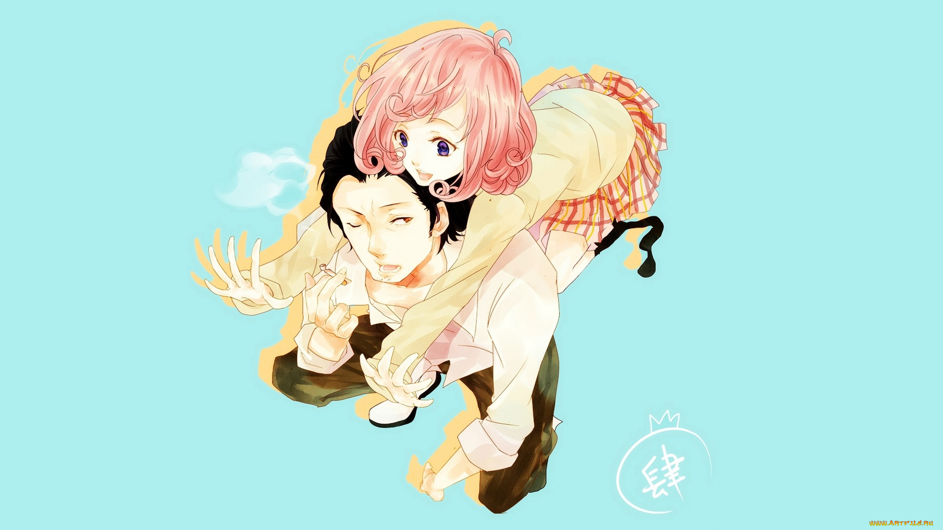 аниме, noragami, девушка, парень