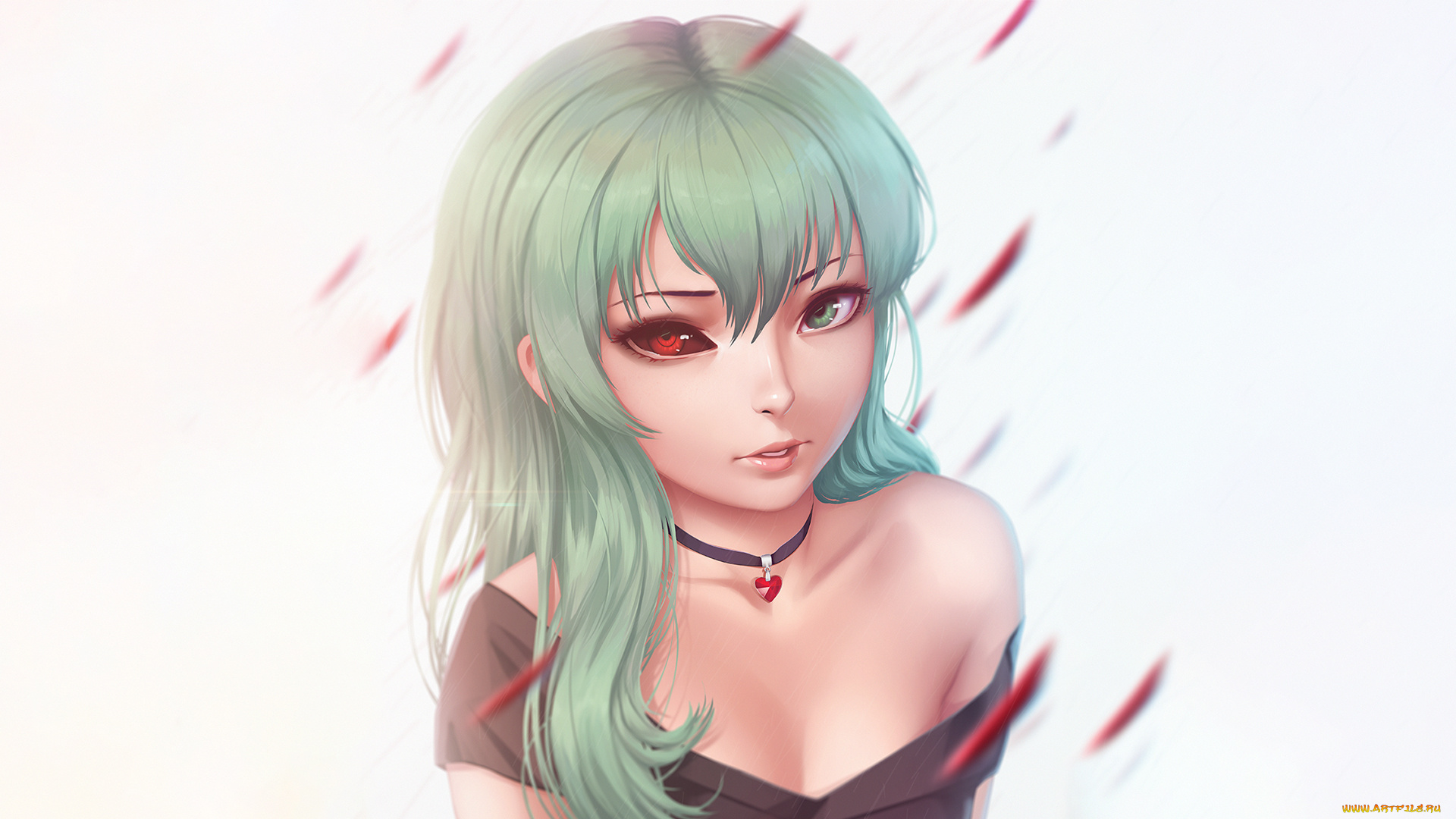 аниме, tokyo, ghoul, взгляд, фон, девушка