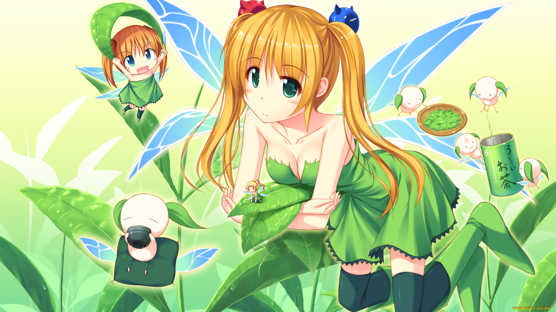 maikaze, no, melt, аниме, девушка, взгляд, фон