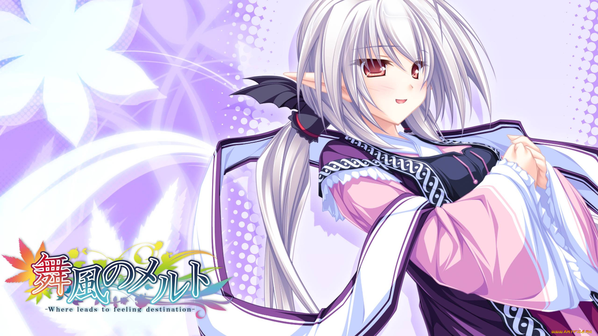 maikaze, no, melt, аниме, девушка, взгляд, фон