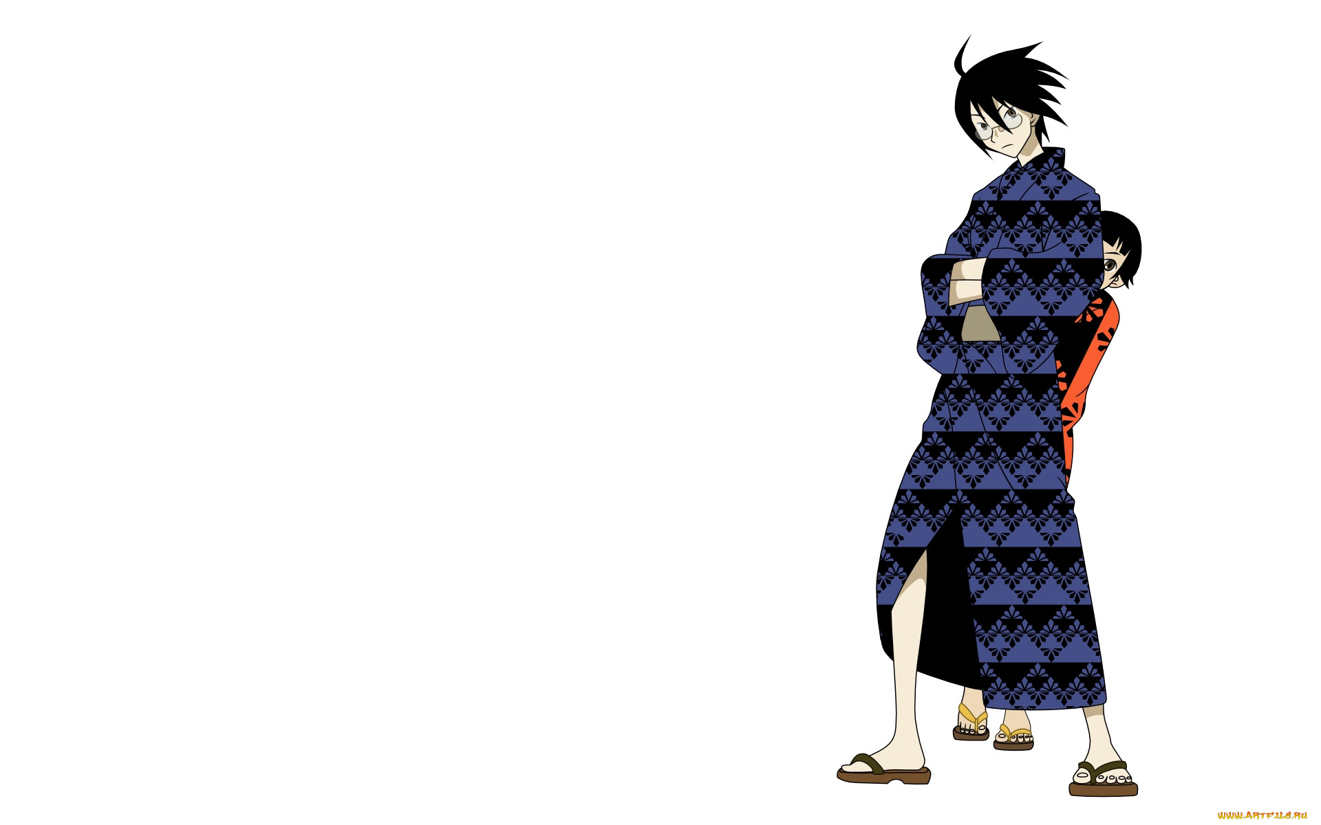 аниме, sayonara, zetsubo, sensei, девушка, взгляд, фон