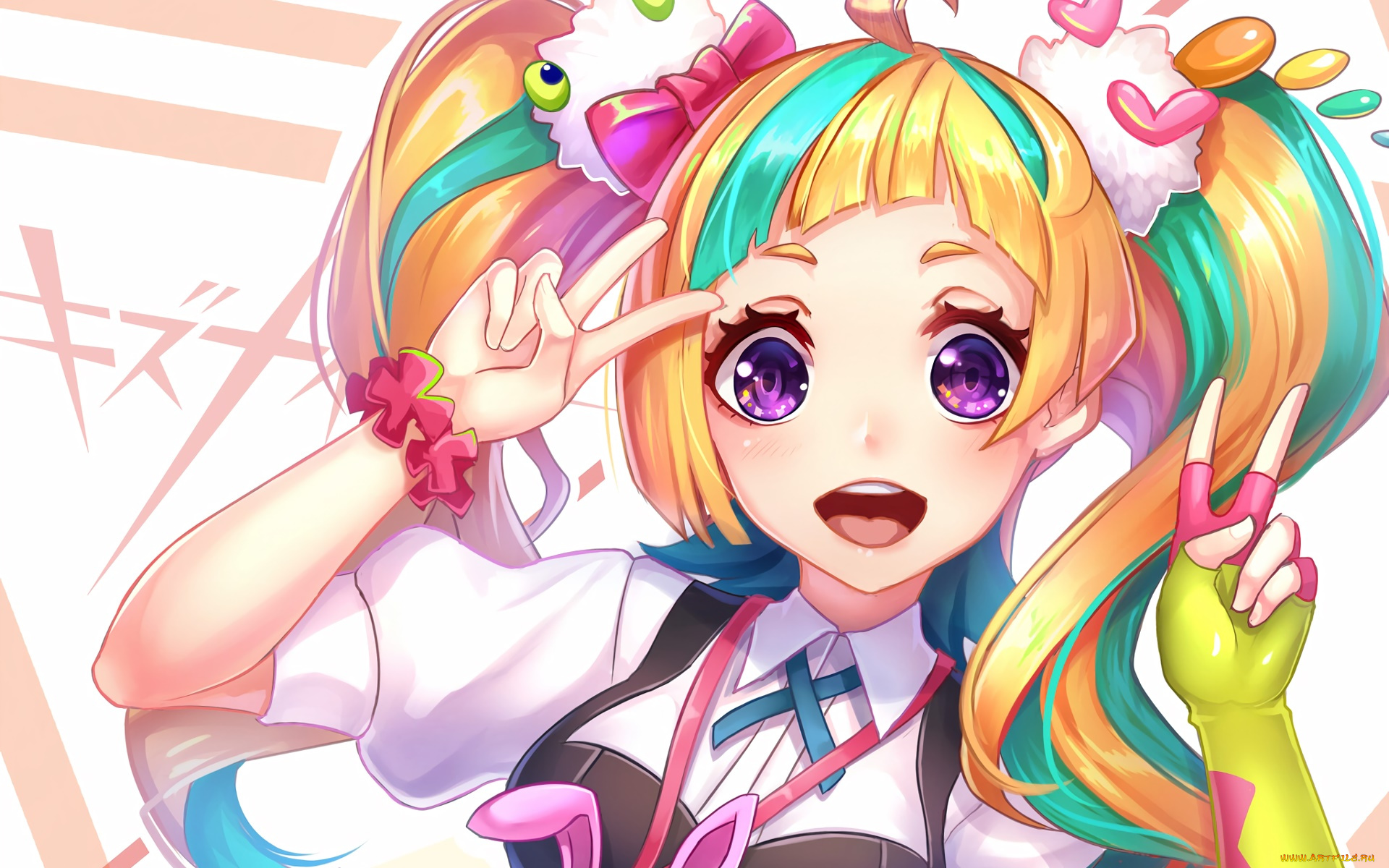 kiznaiver, аниме, девушка, фон, взгляд