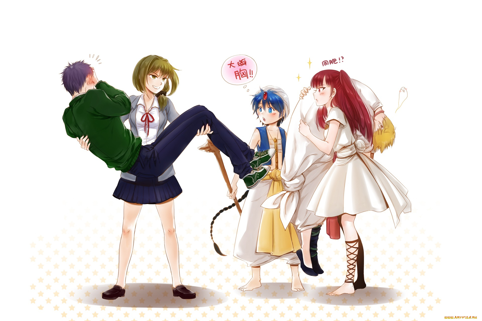 аниме, unknown, , другое, разные, cross-over