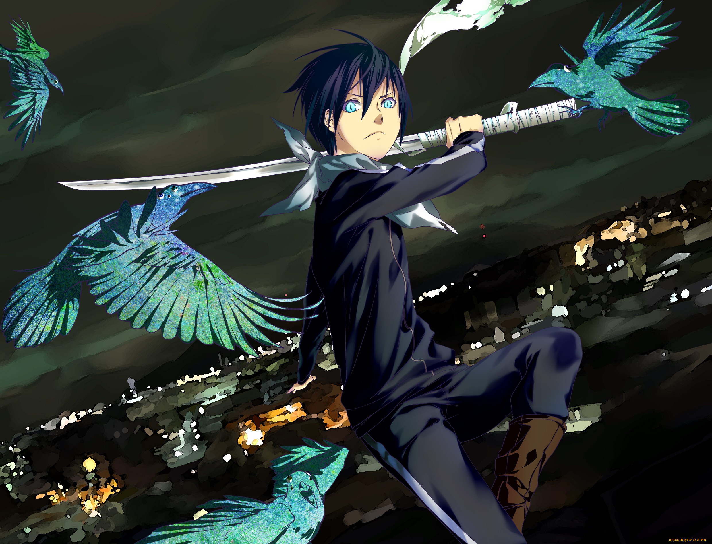 аниме, noragami, yato