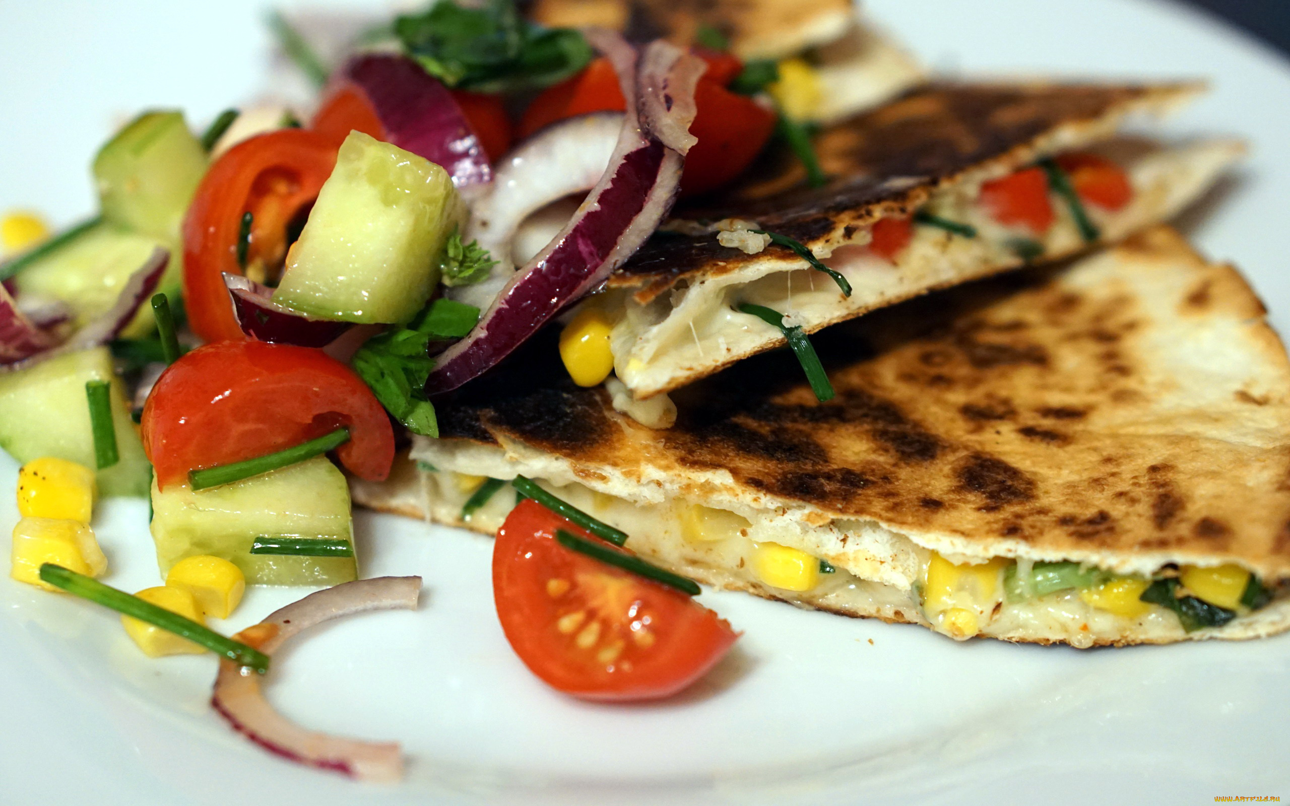 еда, блины, , оладьи, овощи, салат, начинка