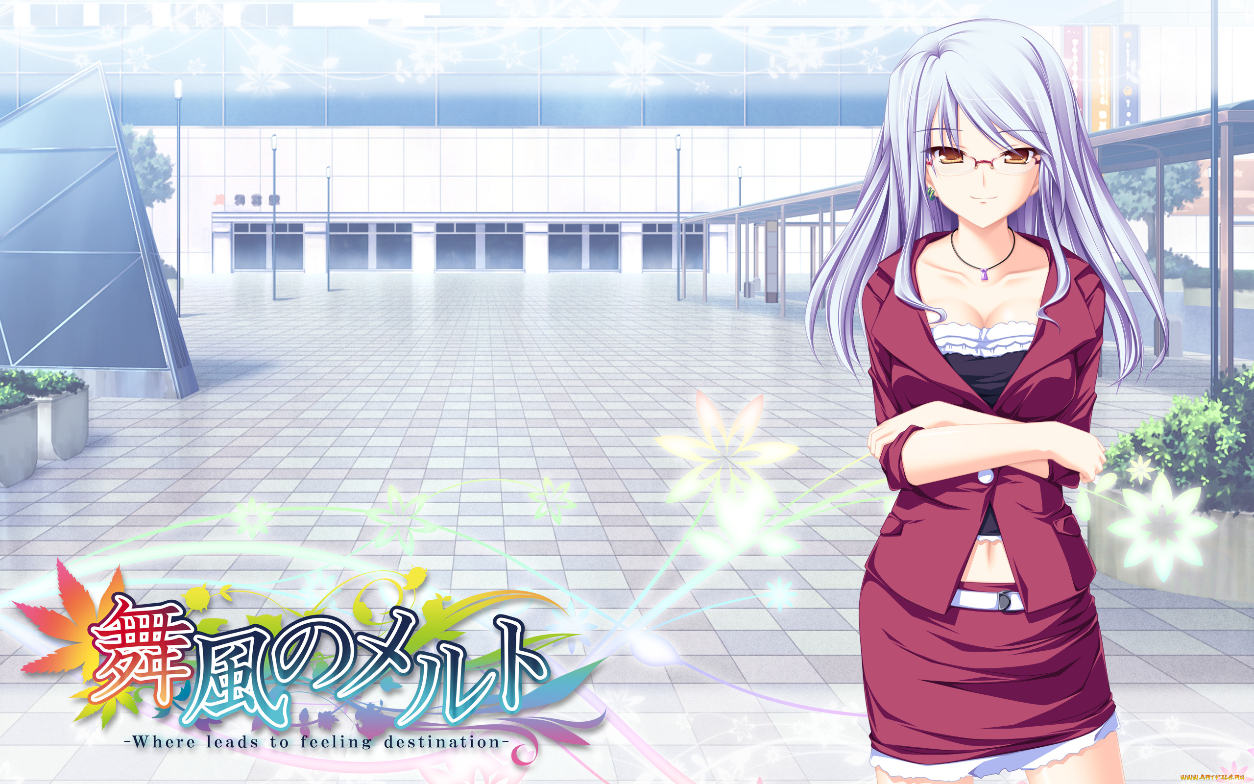 maikaze, no, melt, аниме, девушка, взгляд, фон