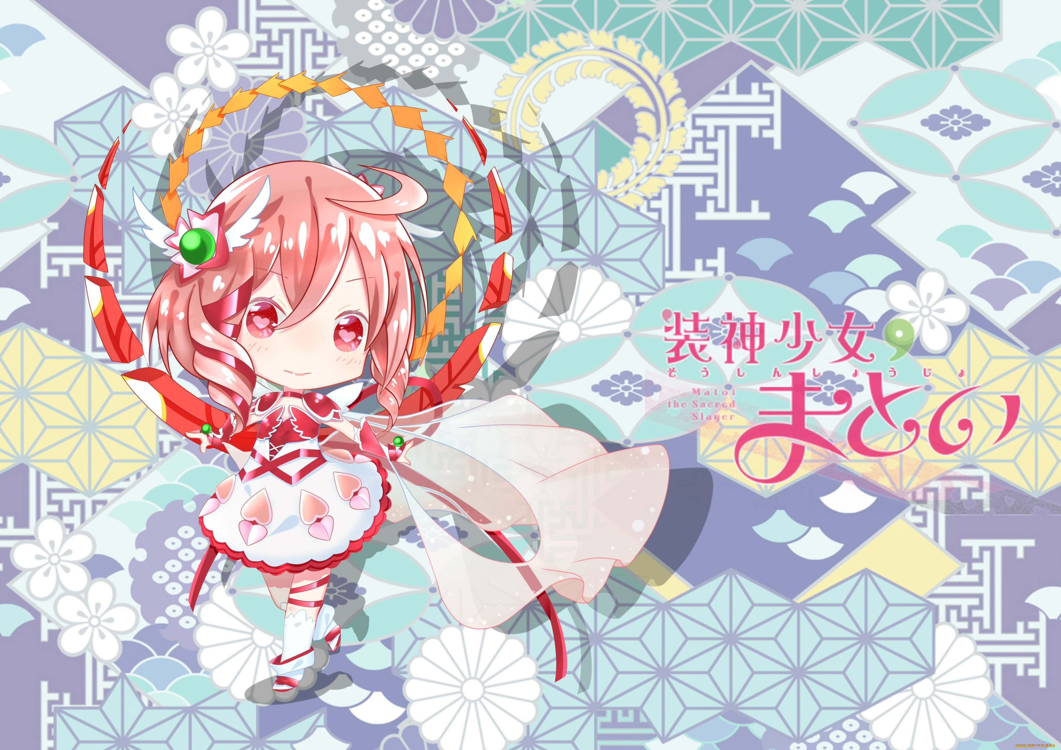 аниме, unknown, , другое, девушка, взгляд, фон