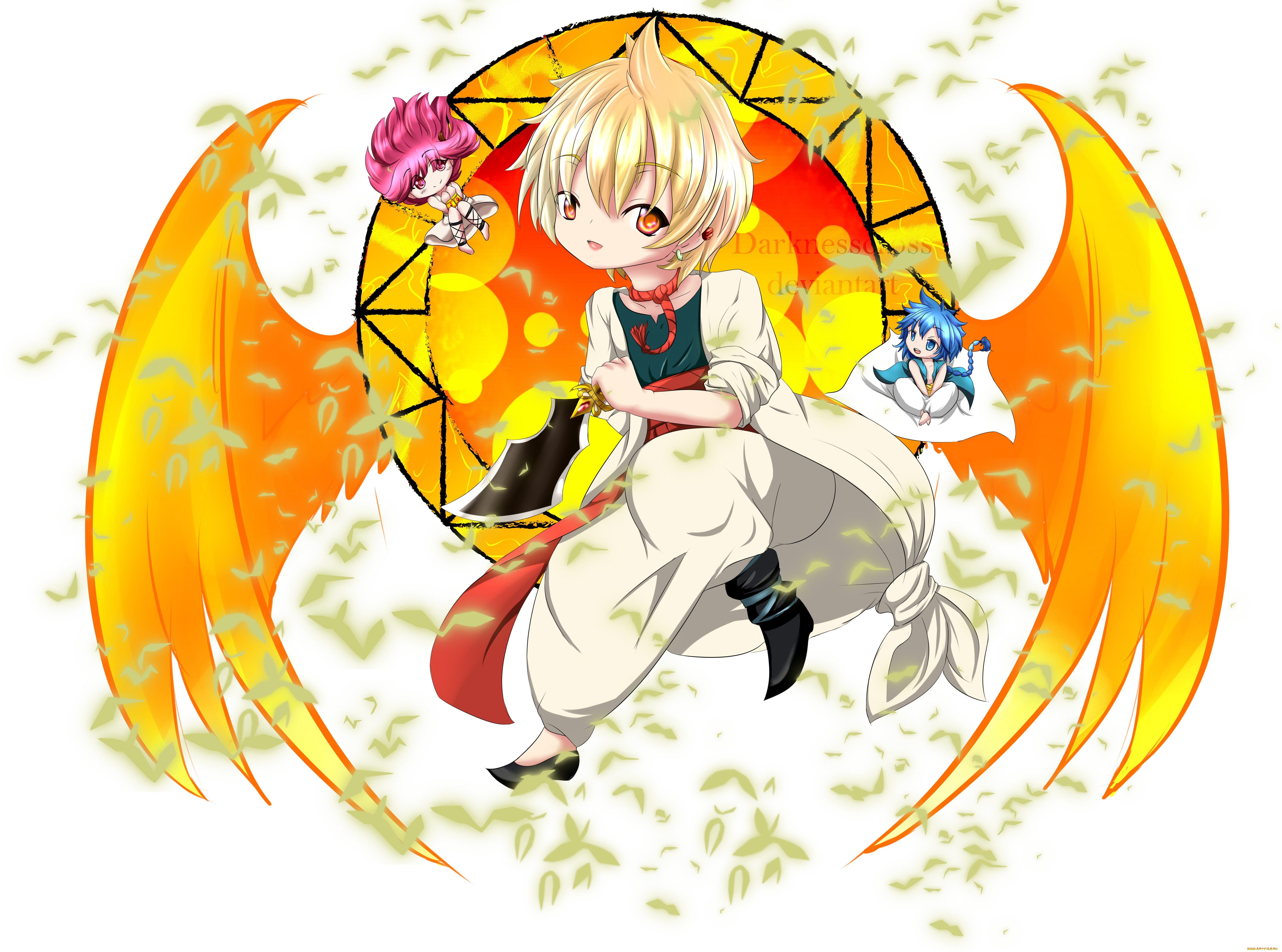 аниме, magi, the, labyrinth, of, magic, дети